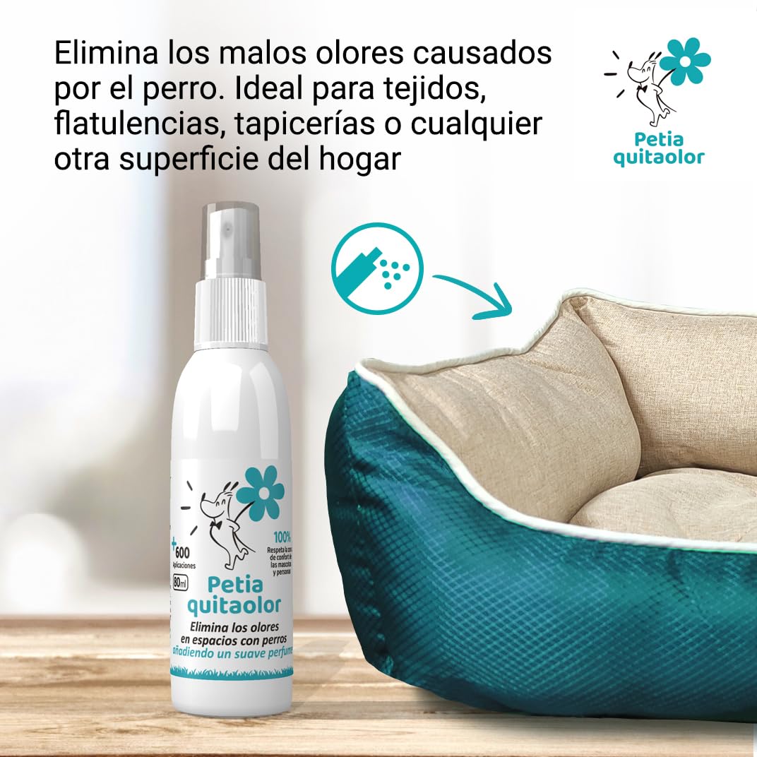 petia Vet health - Quitaolor para Perros - Ambientador para los Malos olores -1 Bote 80 ml