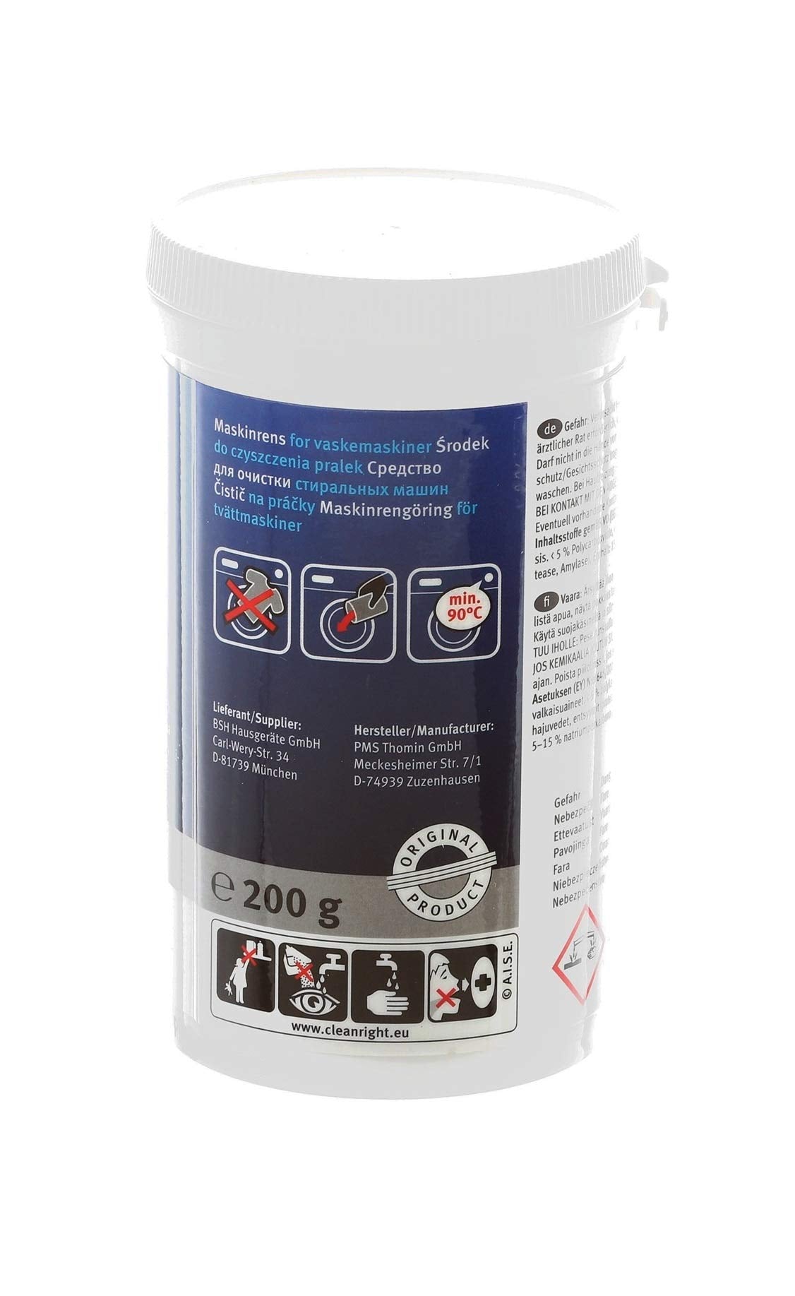 Bosch 00311925 - Limpiador de lavadora original
