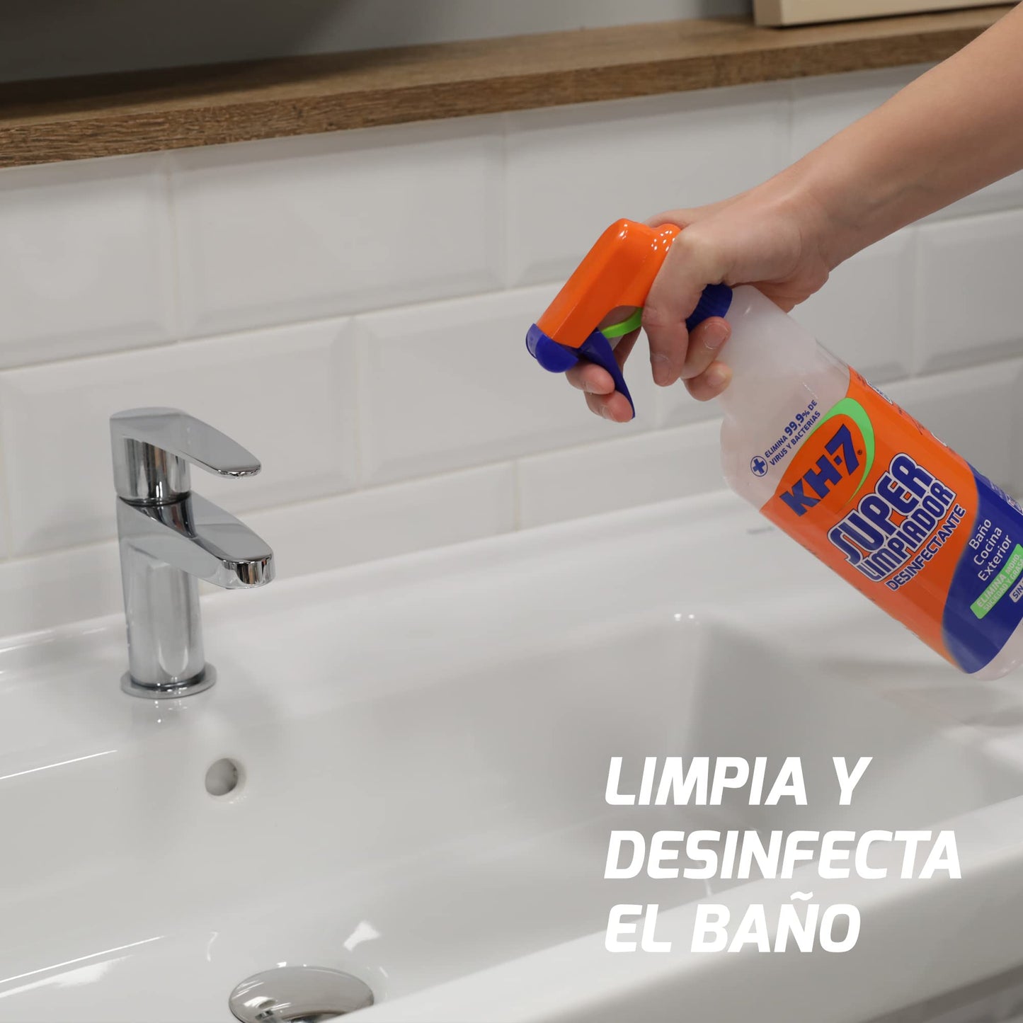 KH-7 - Superlimpiador Desinfectante, Máxima Potencia Para La Limpieza De Toda Tu Casa: Baño, Cocina Y Exterior - Pulverizador 650ml