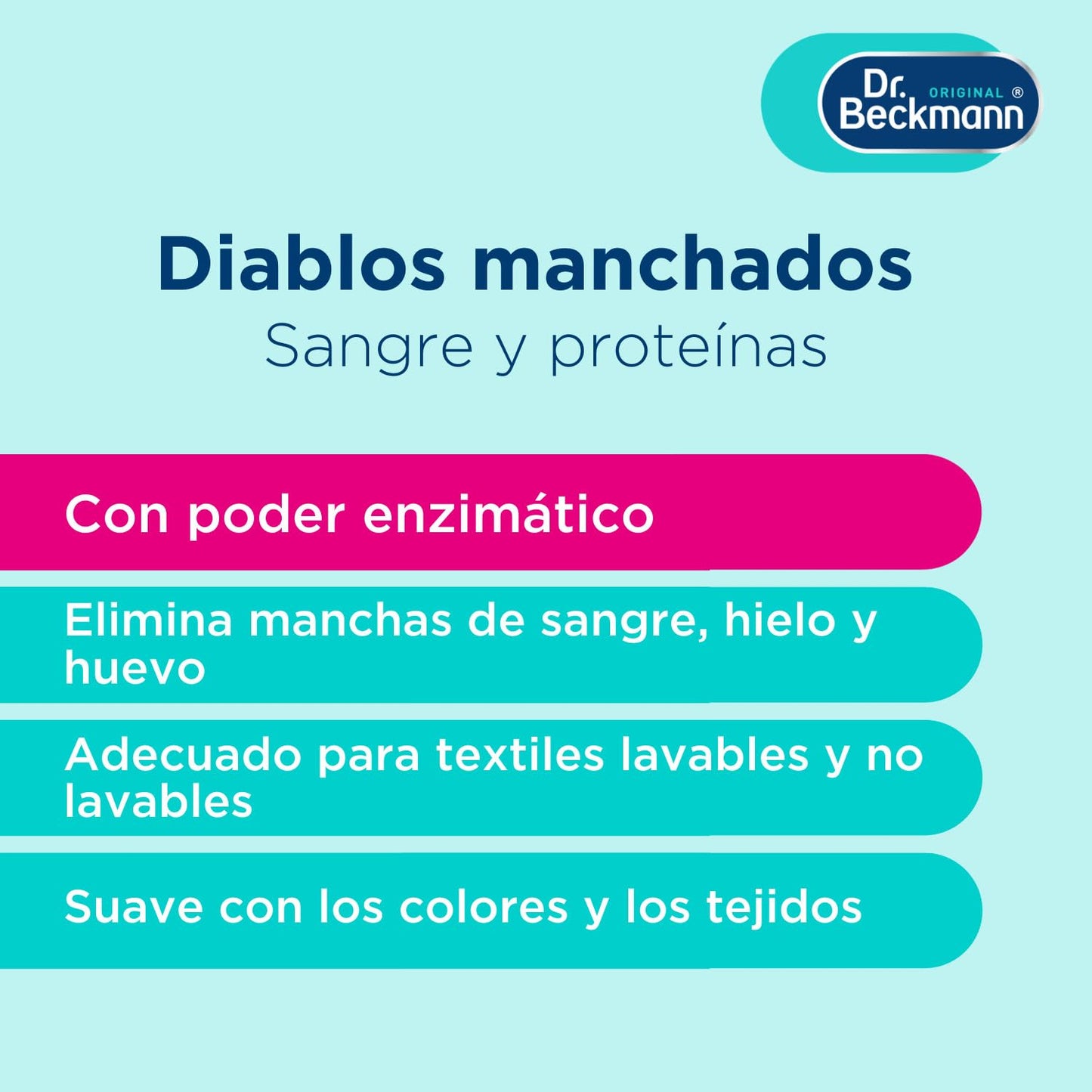 Dr. Beckmann El Mago Quitamanchas Sangre y Proteínas | combate manchas como las de sangre, helado y semen | 50 ml