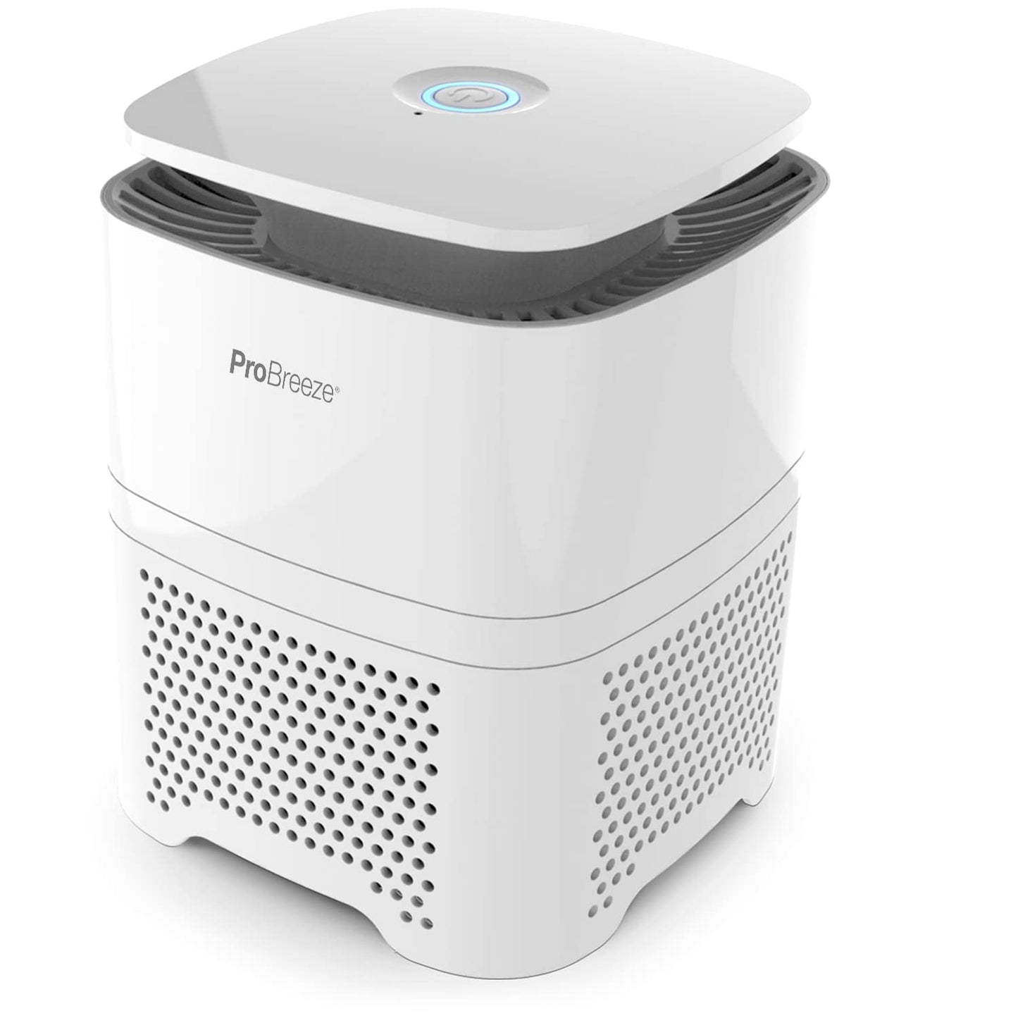 Pro Breeze Purificador de aire 4 in 1 con Prefiltro, Filtro Auténtico HEPA & Filtro de Carbón Activado con Generador de Iones Negativos. Limpiador de Aire Personal de Escritorio para Alergias