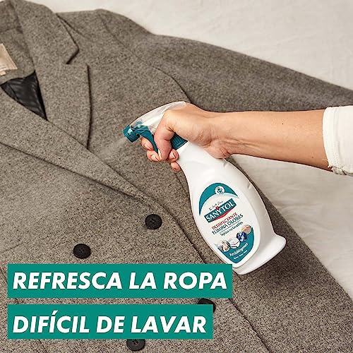 Sanytol – Spray Elimina Olores Desinfectante para Textiles, Elimina Malos Olores Persistentes y Neutraliza Alérgenos, Sin Lejía - Pack de 3 x 500 ml = 1,5L