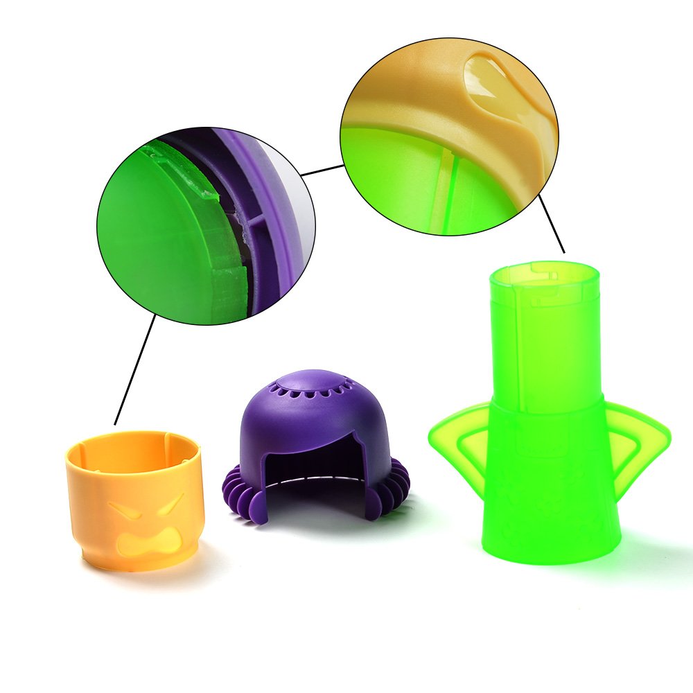 FOROREH Angry mama limpiador de microondas a vapor Horno microondas, Rápida de Cocina Elimina con Agua y Vinagre Desinfecta para Hogar sin Detergente de Vapor de Acción limpia microondas muñeco