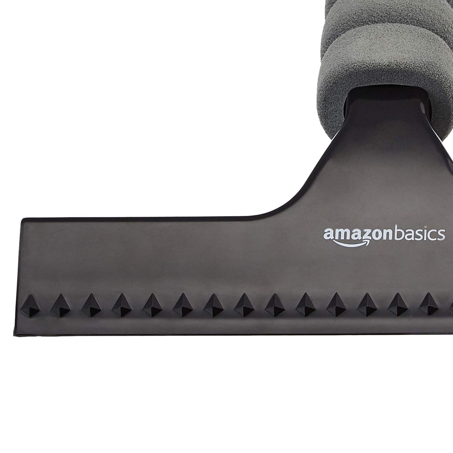 Amazon Basics - Rasqueta limpiacristales con mango, para ventanas, cristales, espejos y ventanas de coches, Negro