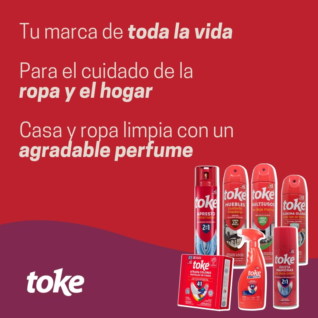 TOKE | Limpiador Multiusos | Elimina la Suciedad de las Superficies más Difíciles | Contiene Extracto de Aloe Vera | No Engrasa, Limpia y da Brillo | 400 ml