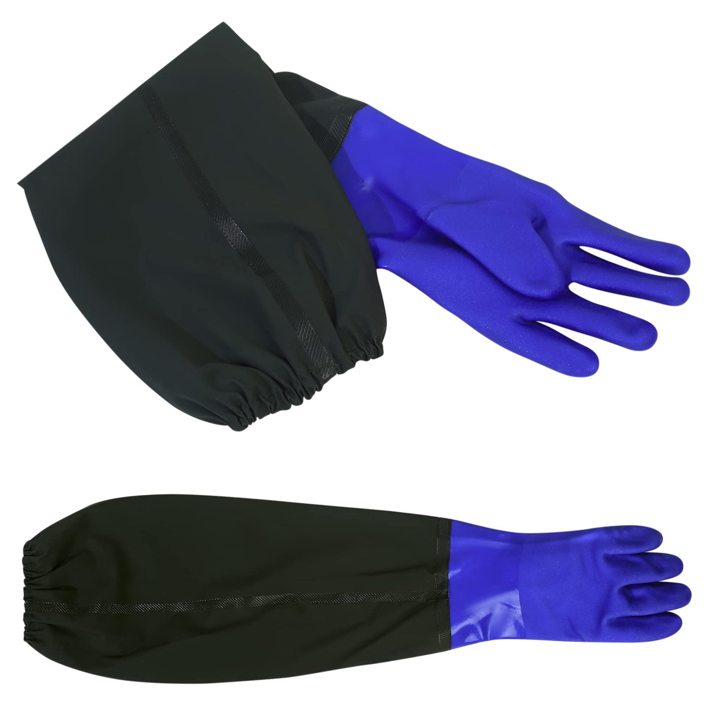 YiPHomn Guantes de Limpieza de Estanques, Guantes de Trabajo de Seguridad, Guantes Impermeables Extra Larga de Goma, Guantes de Jardinería, para Acuario Estanque Hombres Mujeres