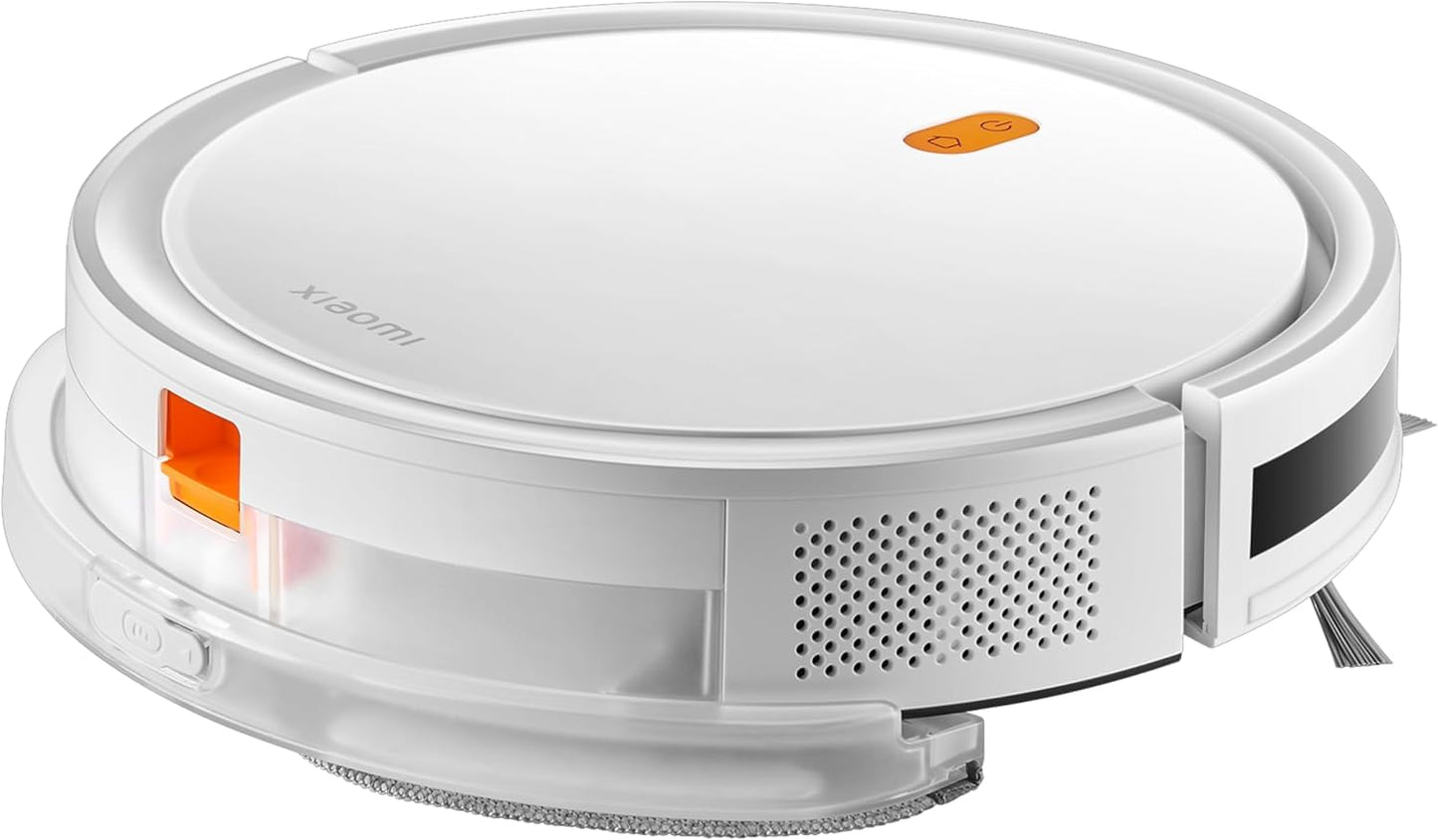 Xiaomi Robot Vacuum E5 - Robot Aspirador con Función de aspiración y fregado en uno, succión de 2000 Pa, Planificación Inteligente de rutas, Blanco (Versión ES)