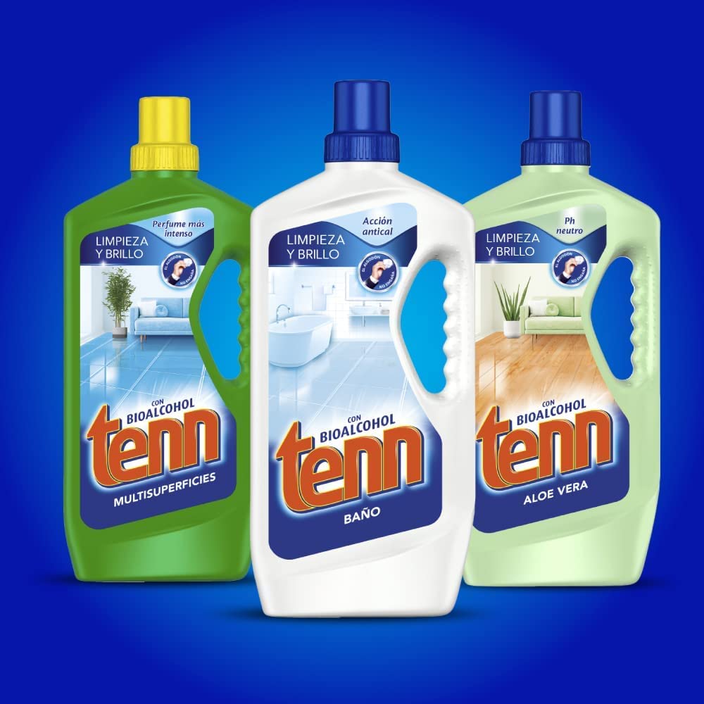 Tenn - Limpiador Multiusos para Baño con Efecto Antical: Limpieza Profunda y Brillo Duradero para Todas las Superficies - Fragancia Fresca, 1,3 Litros