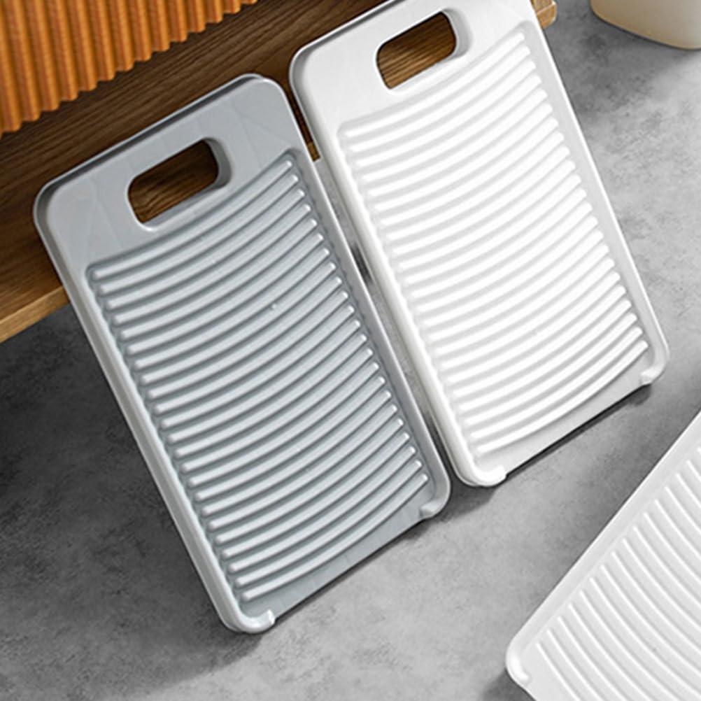 Alipis Tablas De Plástico Para Ropa Tabla De Lavandería Tabla De Lavado De Manos Para El Hogar Tabla De Fregar Herramienta Portátil Para Lavar Ropa A Mano Para El Hogar Dormitorio Gris