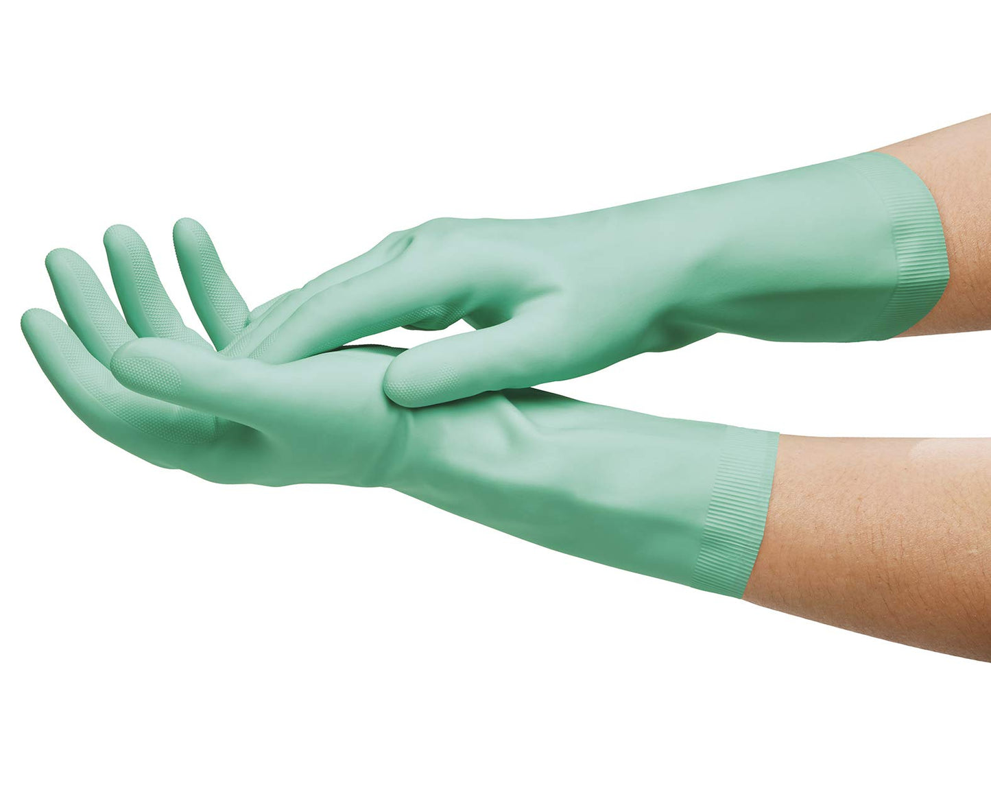 Spontex Daily Care - Guantes de látex 100% aprobado por el FSC, forro de algodón reciclado, para todo tipo de tareas de limpieza y cuidado, talla M (7-7,5)