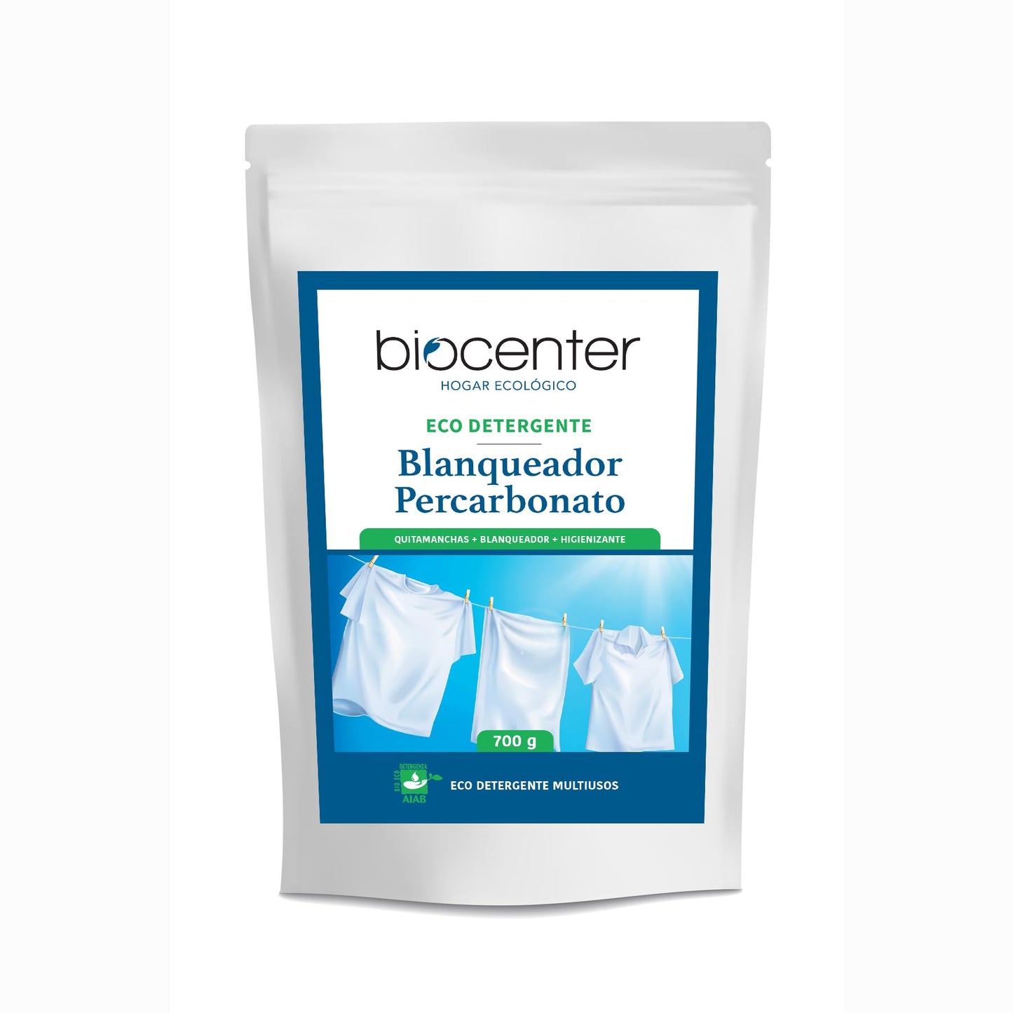 BIOCENTER - Percarbonato puro y certificado ecológico - Blanqueador natural para la ropa, Quitamanchas, Higienizante -100% biodegradable