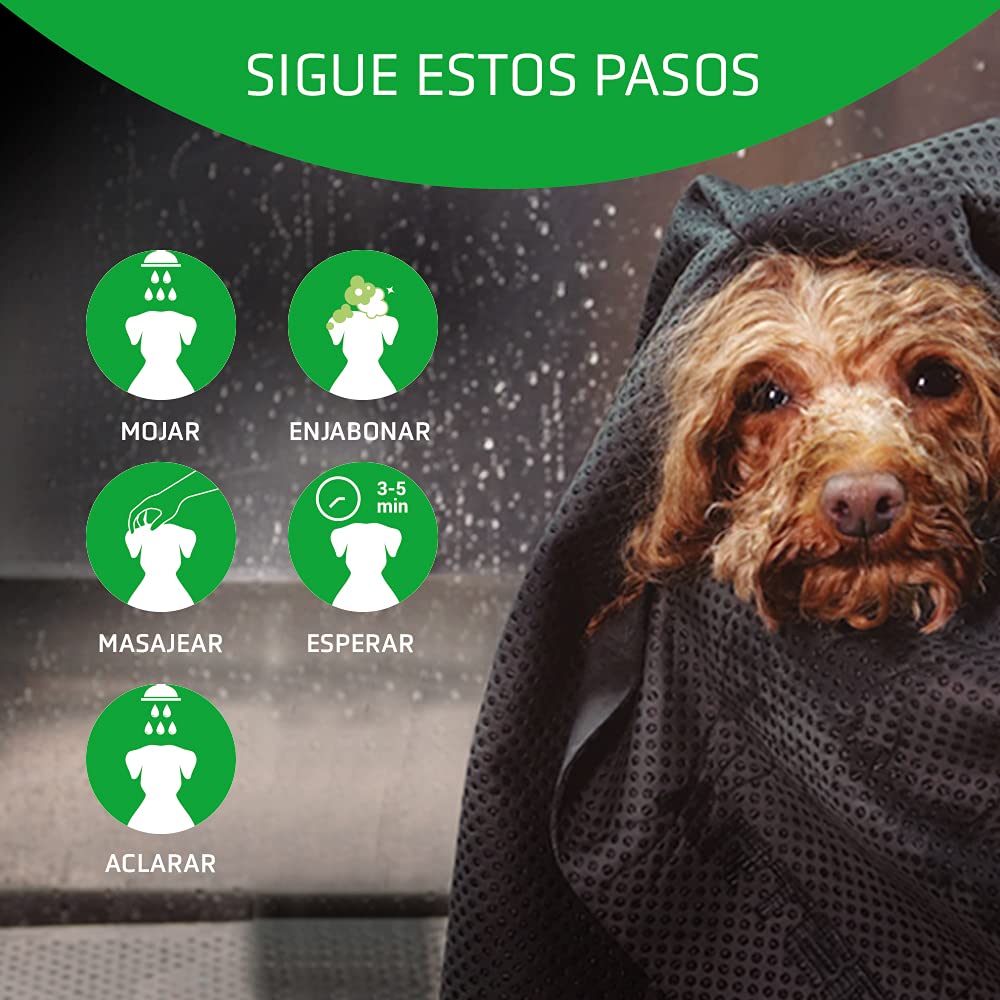 Artero Champú Bye Bye. para Perros, con Arbol del Té. Efecto Anti picores y calmante. (250 ml)