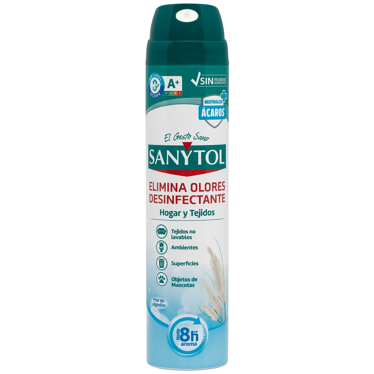 Ambientador sanytol desinfectante para hogar y tejidos spray bote de 300 ml