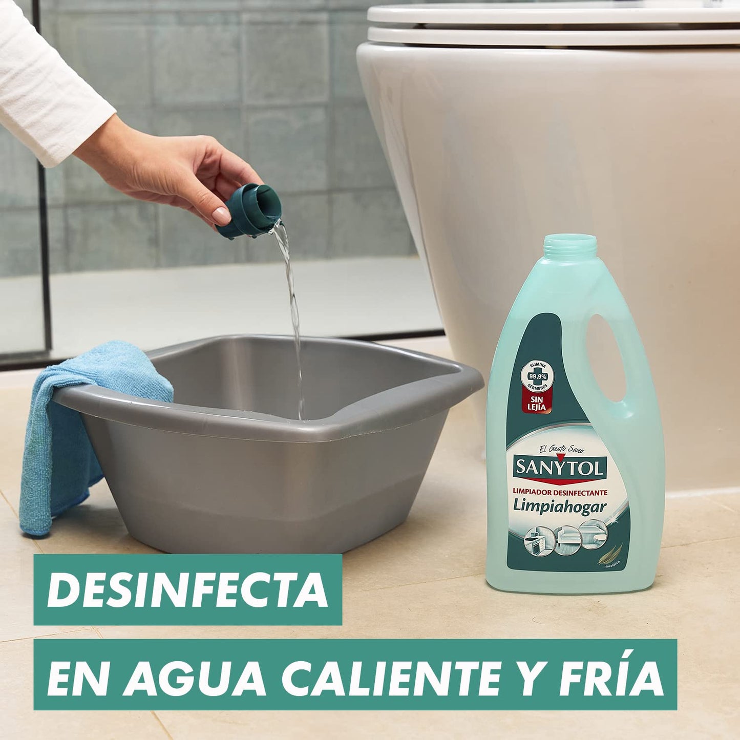 Sanytol Botella Desinfectante Limpiahogar, 1.2L