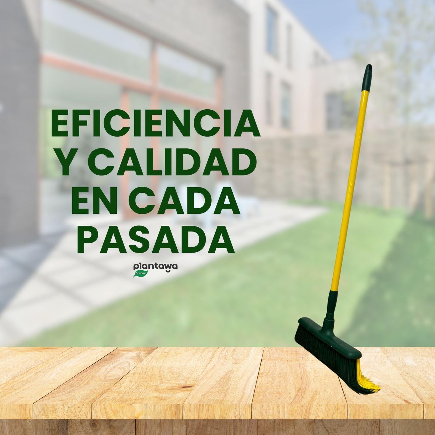 PLANTAWA Pack de Cepillo + Mango Extensible | Cepillo cesped Artificial con Mango Ajustable 0,80/1,40 m | Ideal para Cuidado y Mantenimiento de Césped y Alfombrillas