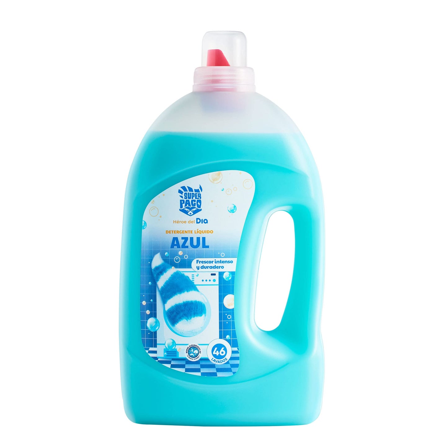 DIA SUPER PACO detergente máquina líquido azul botella 46 lv