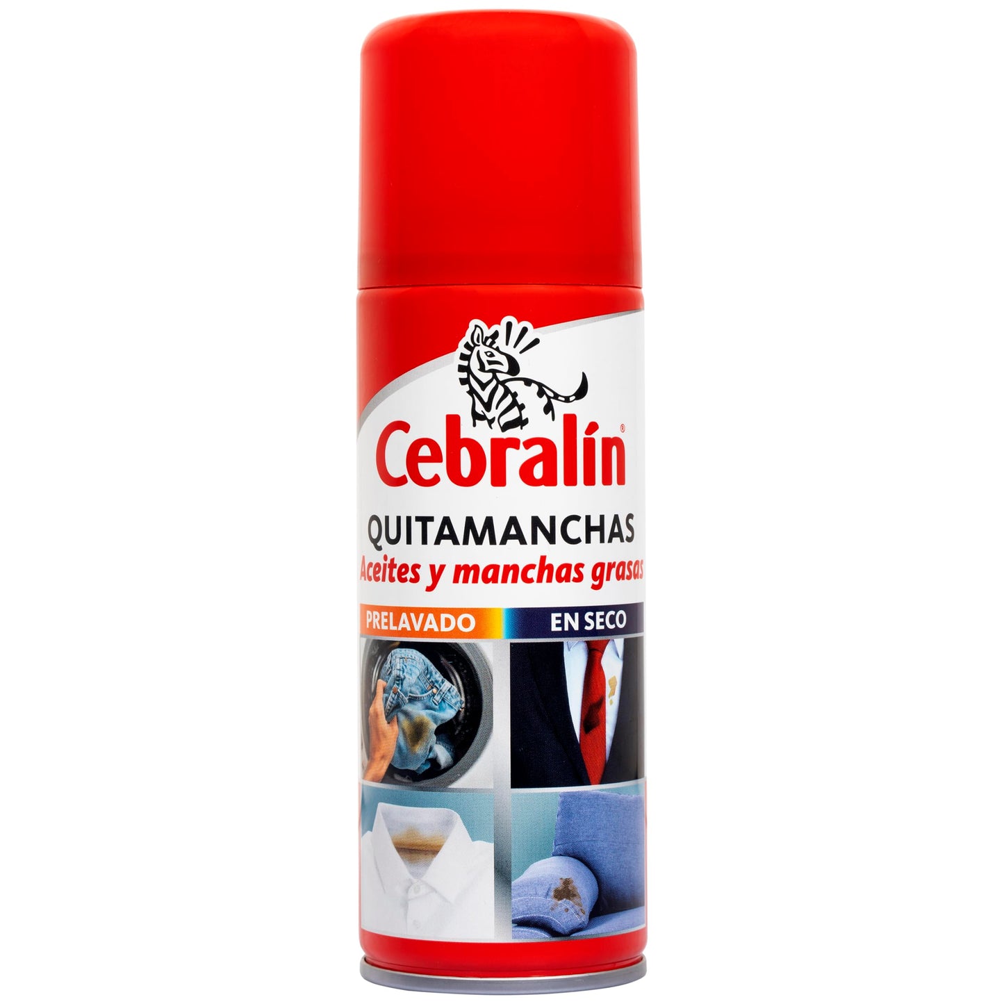 Cebralin - Quitamanchas en Spray, Elimina Manchas de Aceite y Grasas en Textiles, Uso en Seco y Prelavado - 200 ml