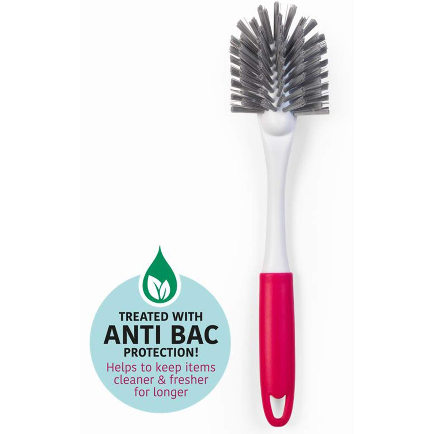 Kleeneze KL082473UFEU7 Cepillo Para Fregar Antibacteriana Tratado Con Fosfato De Plata, Multifunional Con Mango Ergonómico Para Limpiar Platos, Utensilios De Cocina, Duchas Y Hornos Con Facilidad