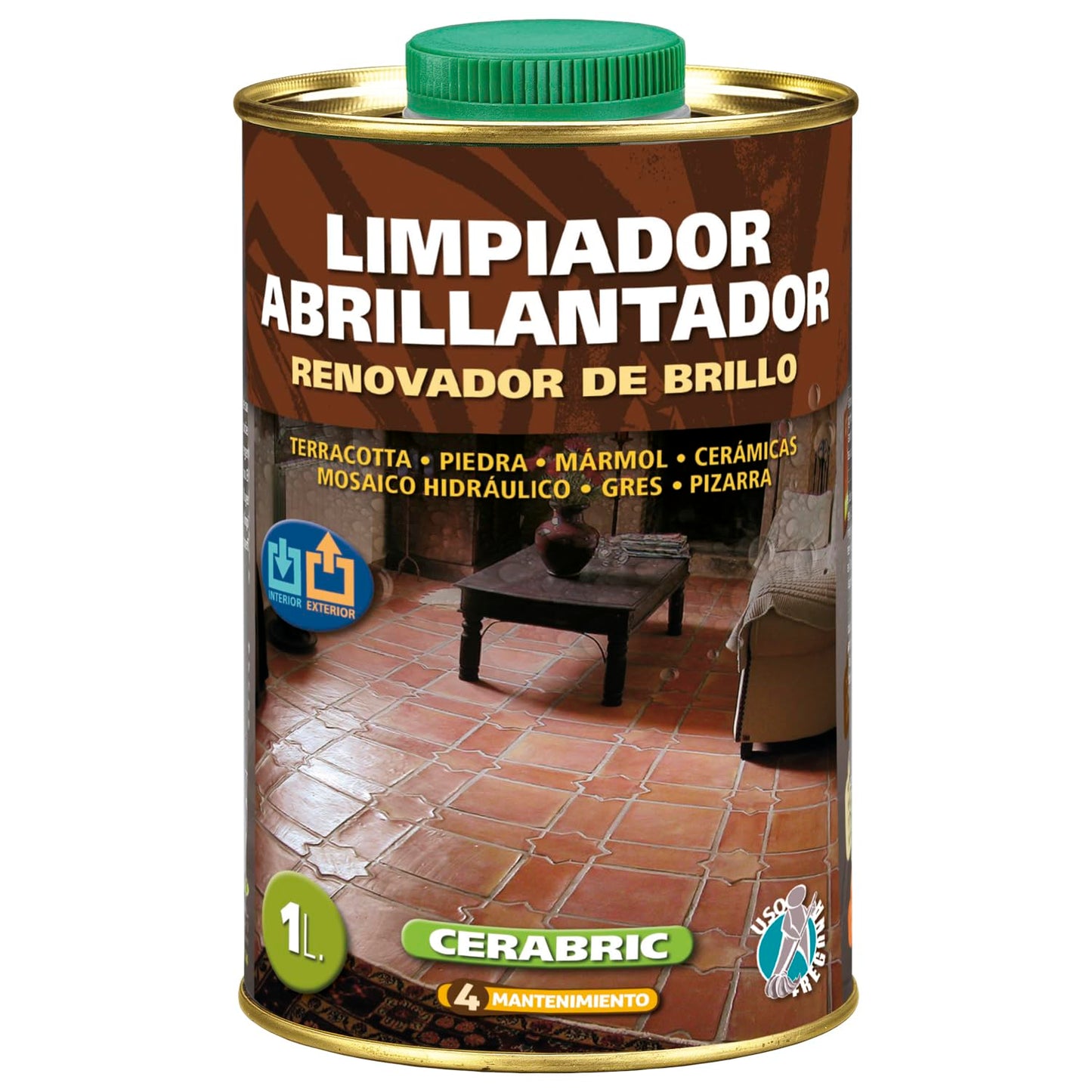 MONESTIR - Cerabric Limpiador Abrillantador Renovador Brillo - 1 Litro
