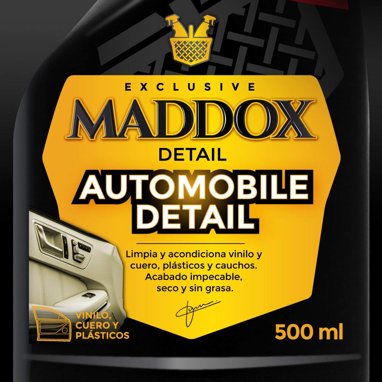 Maddox Detail -Automobile Detail 500ml | Limpiador de Salpicaderos Coche Efecto Satinado |Hidratante y Protector Interior|Limpia Salpicadero Coche Anti-Polvo|Limpiasalpicaderos de Coche y Restaurador.
