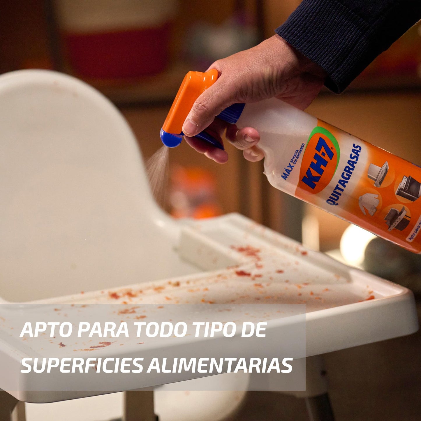 KH7 Quitagrasas, Desengrasante | Elimina Grasa y Suciedad | Aplícalo en Cocina, Ropa, Exterior o Vehículos | Apto para todas las Superficies y Tejidos | Formato Ahorro, Recambio 715 mL