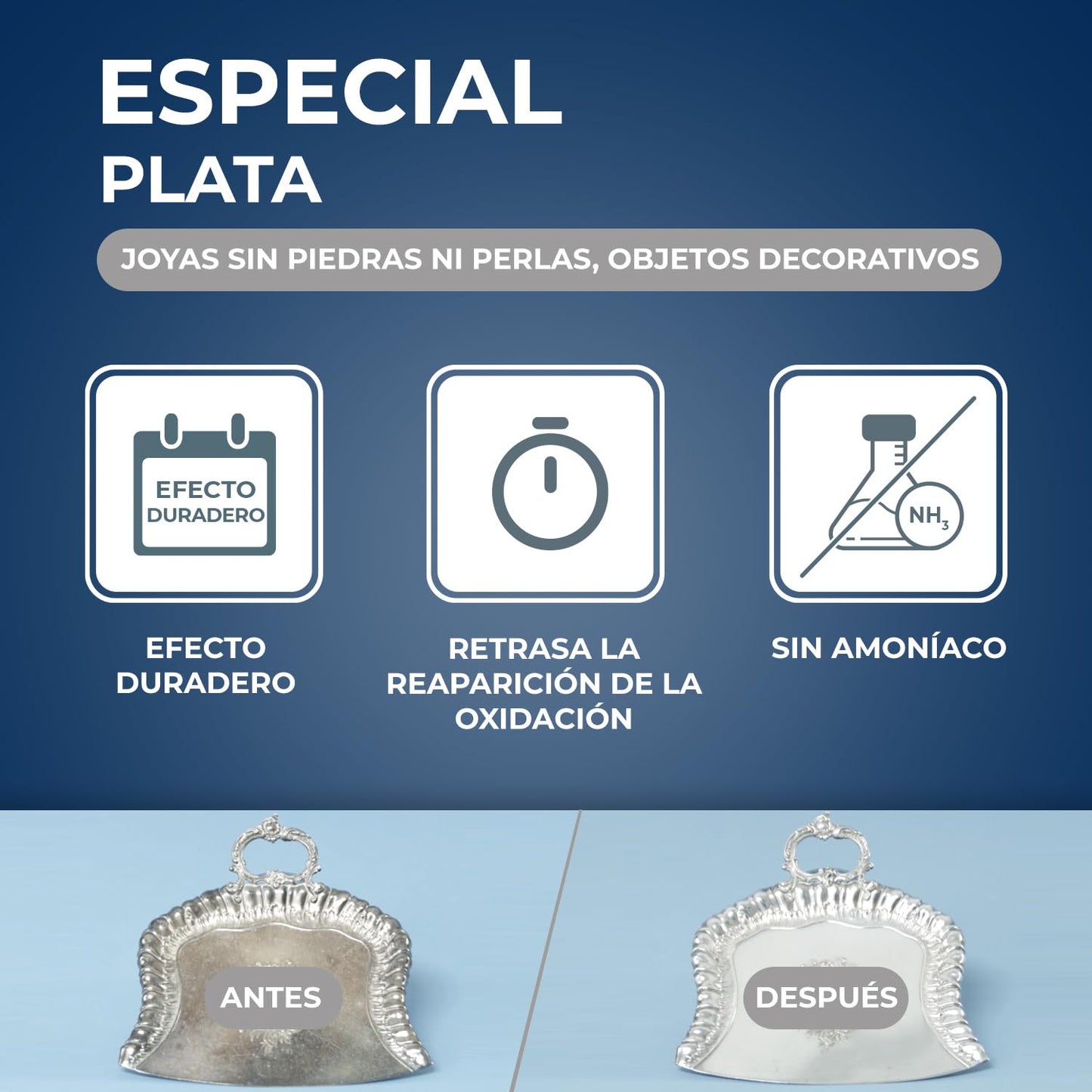 STARWAX - Limpiador Plata - Limpia y da brillo - Efecto larga duración - Retrasa la oxidación - Perfume agradable - No raya - Sin amoníaco - Fabricado en Francia - 250ml