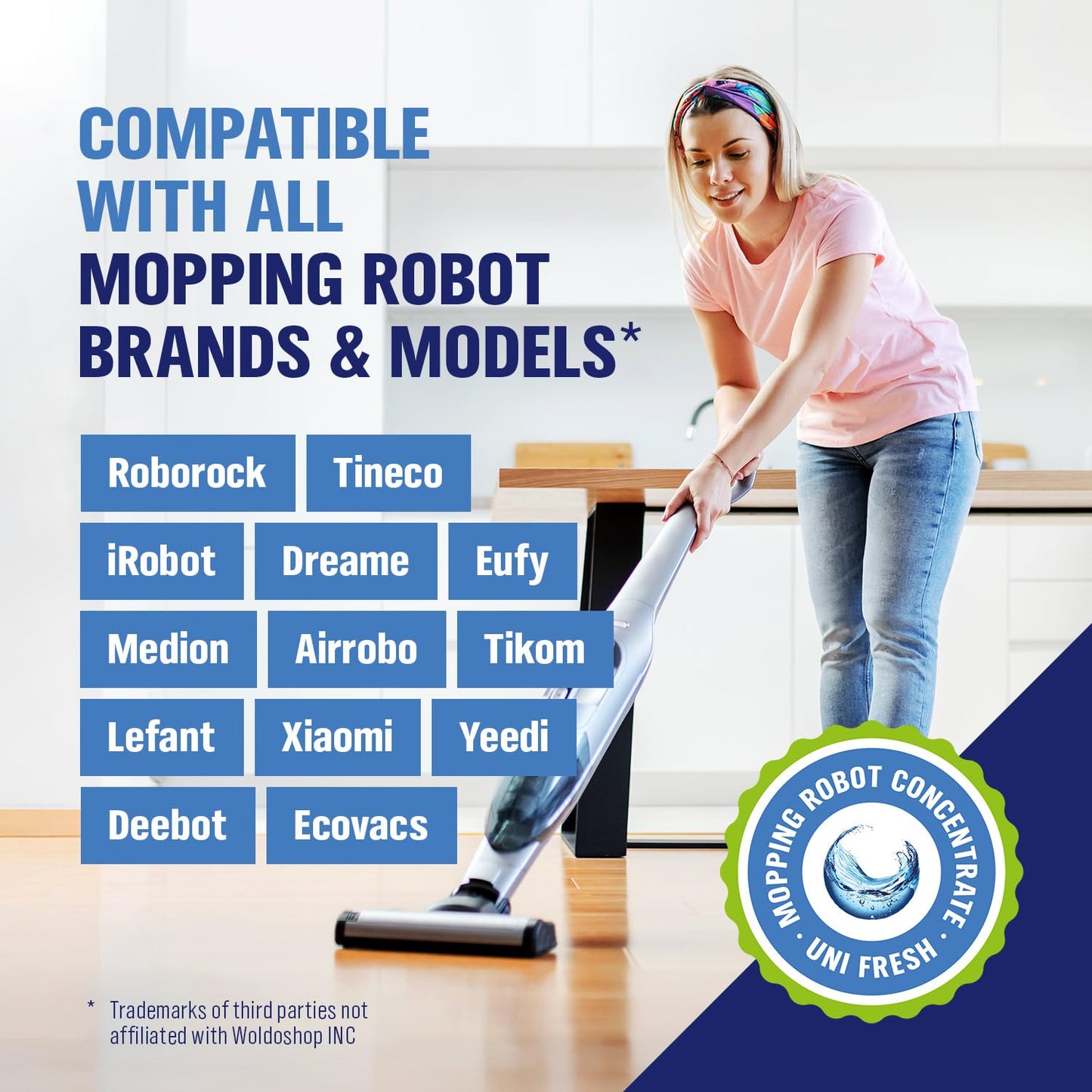 WoldoClean Limpiador de suelos para robots 750ml - para todas las plantas