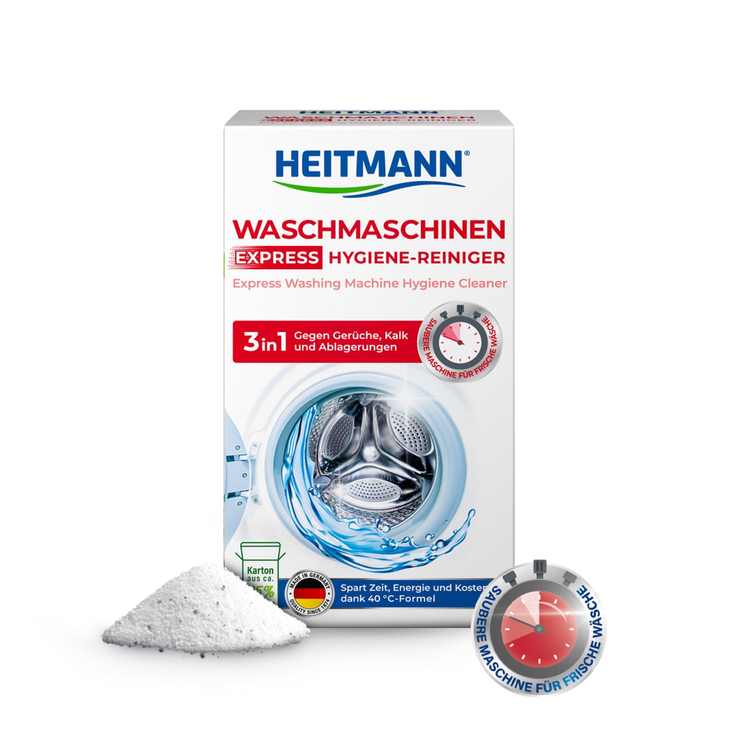 Heitmann Express - Limpiador de lavadoras (250 g)