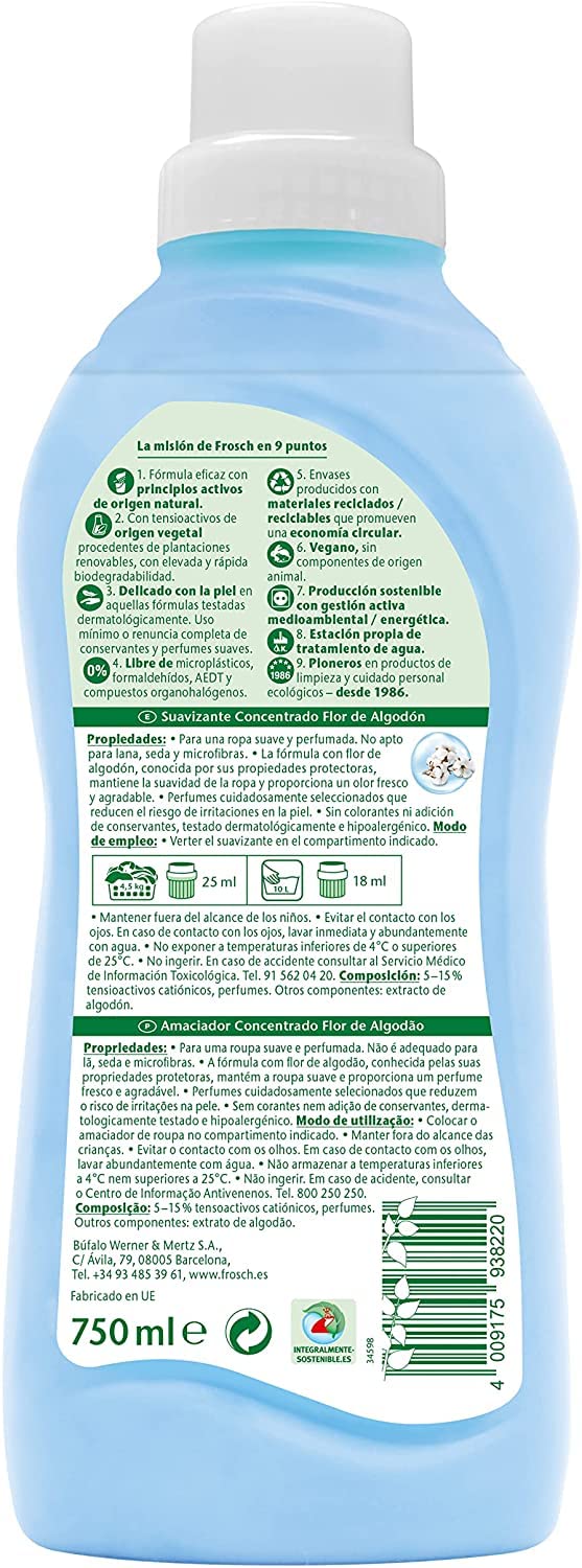Frosch Suavizante Flor de Algodón - 750 ml