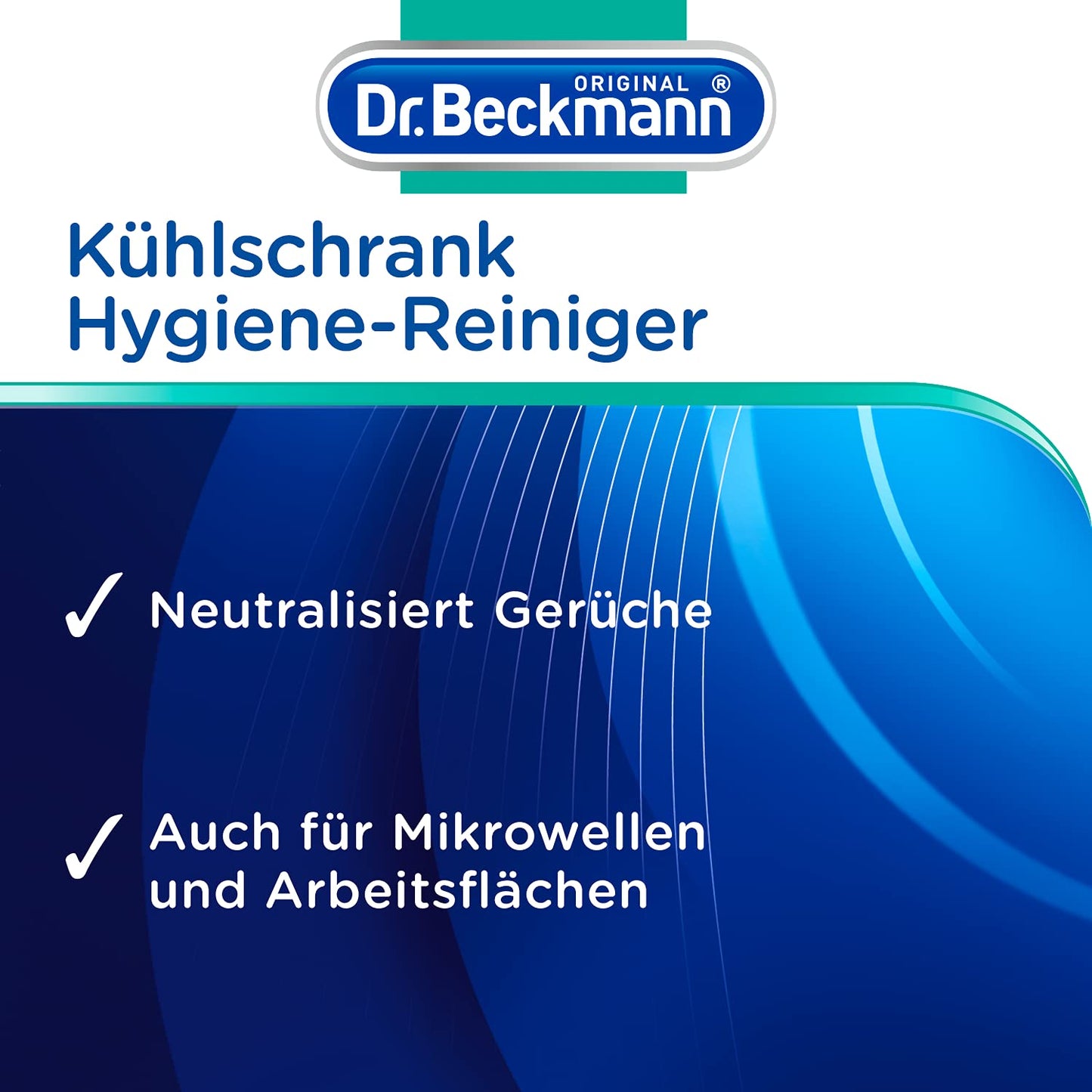 Dr. Beckmann Limpiador higiénico para frigorífico, limpia y neutraliza los olores, con alcohol orgánico, 1 x 250 ml