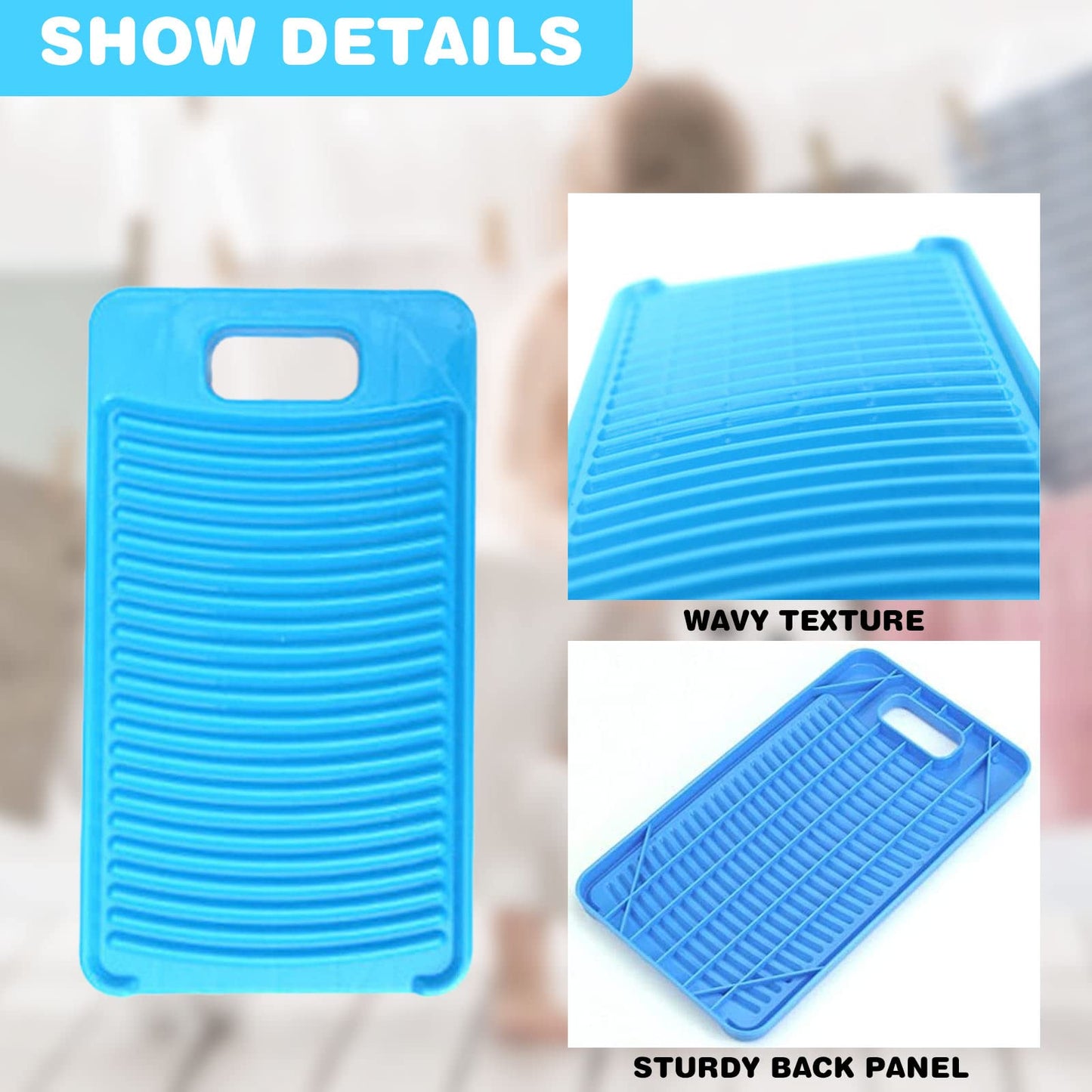 MAOYE Mini tabla de lavado de plástico para camisas de niños, lima, para lavar la ropa sucia (verde)