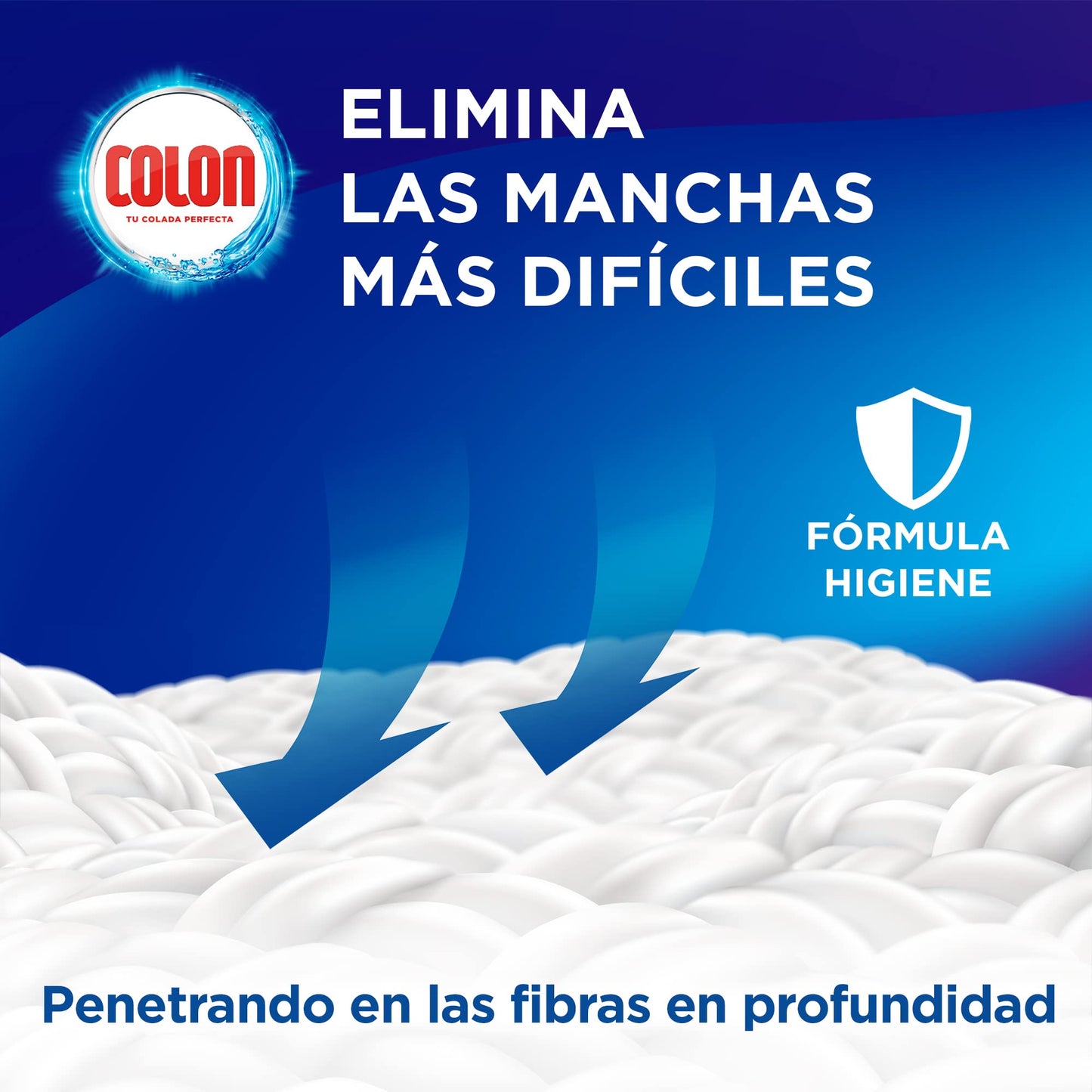 Colon Gel Activo - Detergente para lavadora líquido, fórmula higiene, adecuado para ropa blanca y de color, formato gel - pack de 5, hasta 170 dosis