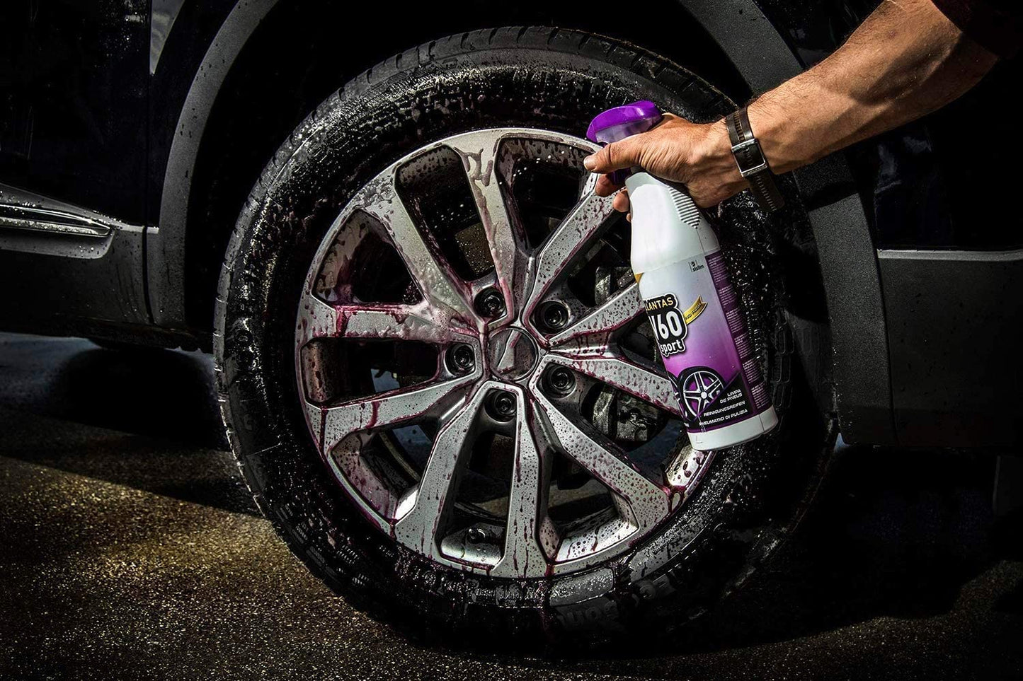 Sisbrill V60 Sport Limpia Llantas - Neutro y Seguro - Efecto Gecko Spray - Pack 2 Unidades