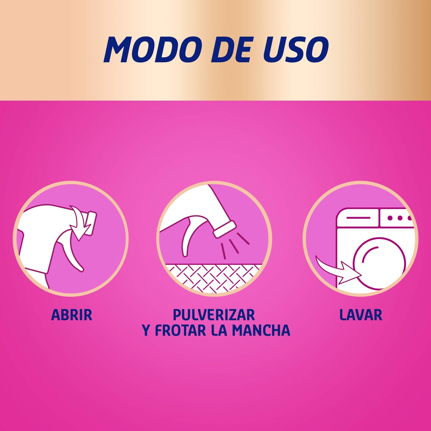 Vanish Oxi Action - Quitamanchas del día a día para ropa, en spray, sin lejía - Pack de 3 x 750 ml