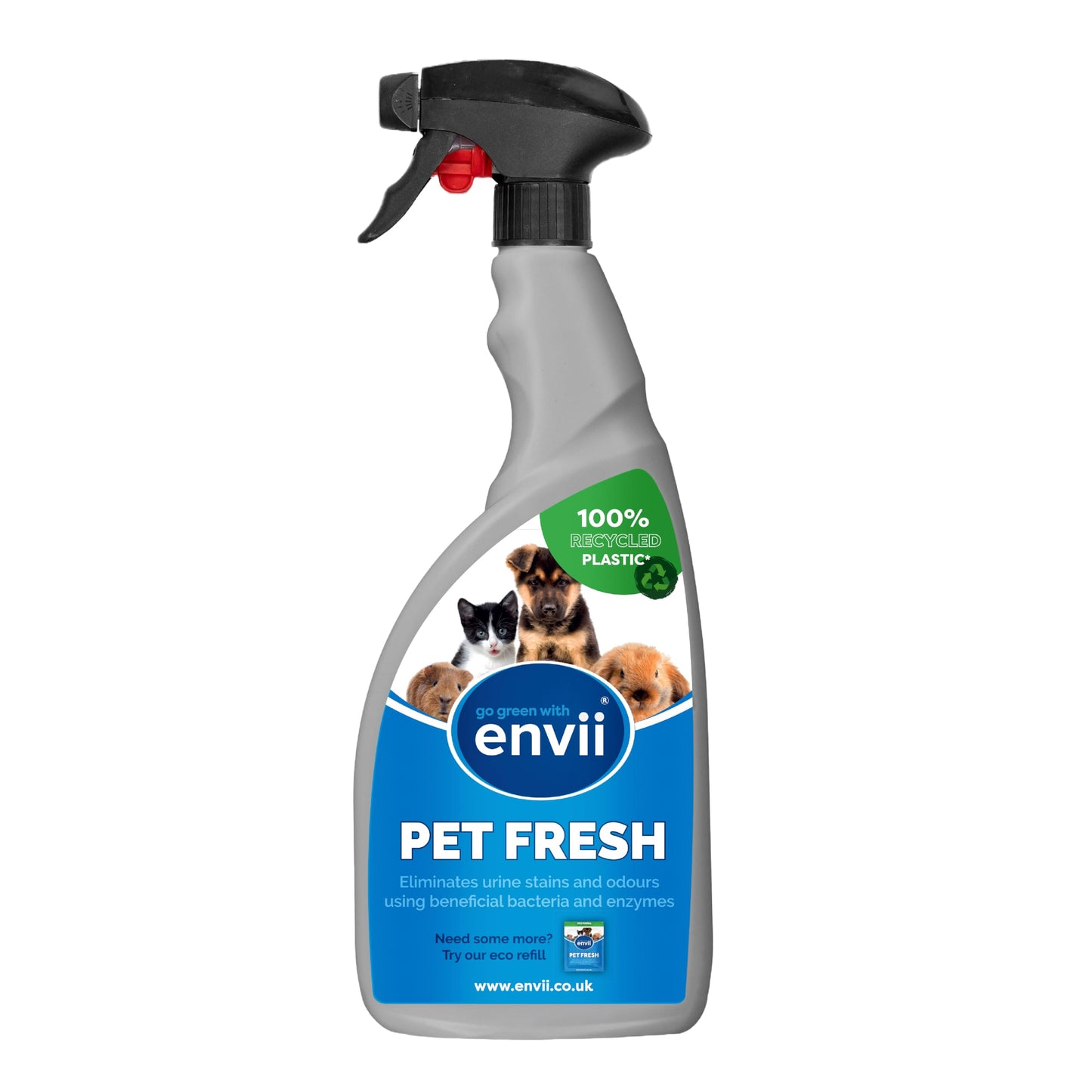 envii Pet Fresh - Limpiador Enzimático Orina Perros y Gatos - Neutralizador de Olores Orina Mascotas (750 ml)