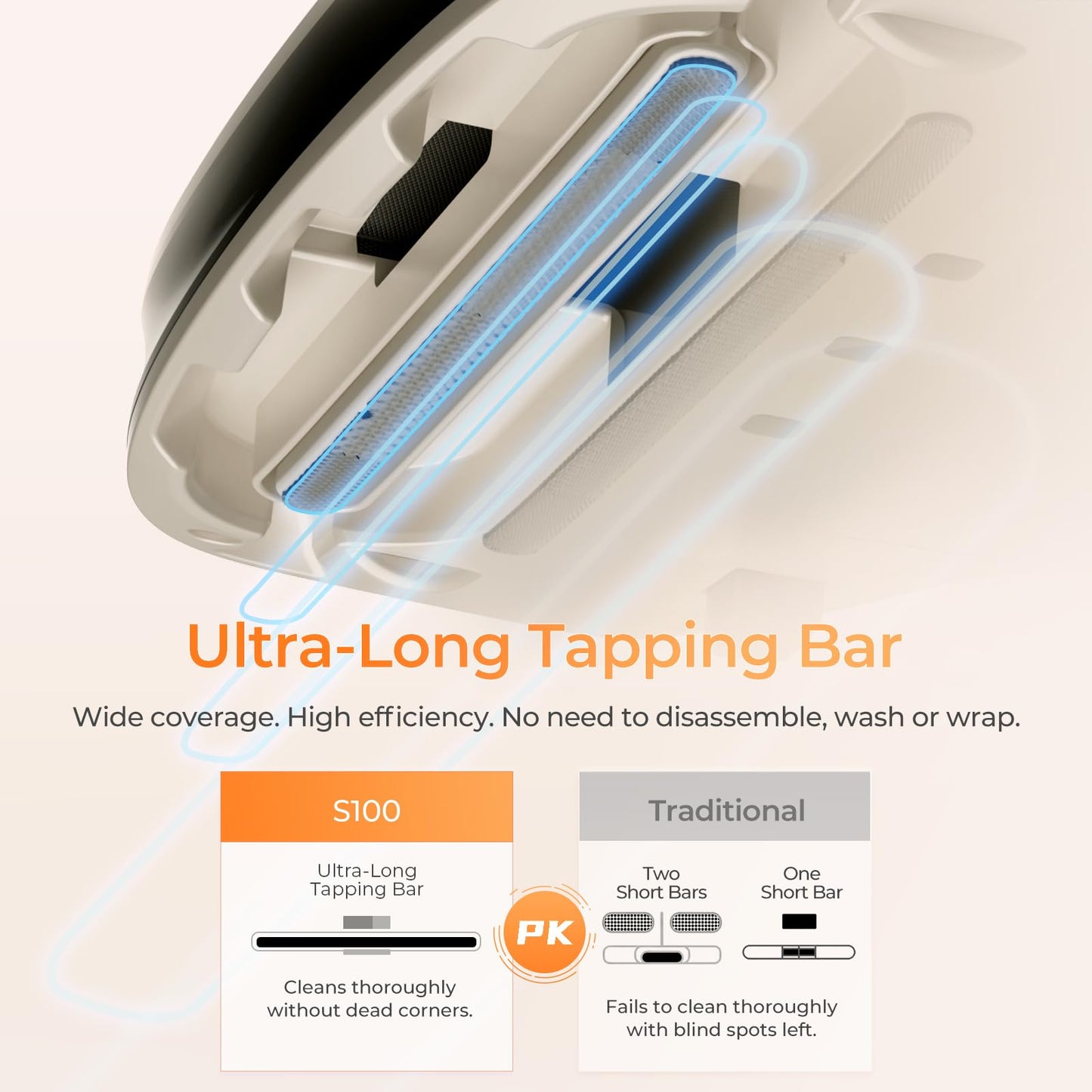 JIGOO S100 Aspirador de ácaros, Aspiradora Antiacaros para colchones con Sensor de ácaros, Pantalla LED, vibración, luz UV, ultrasonido, Elimina 99.9%, Especial Alergias, para Colchones y Sofás