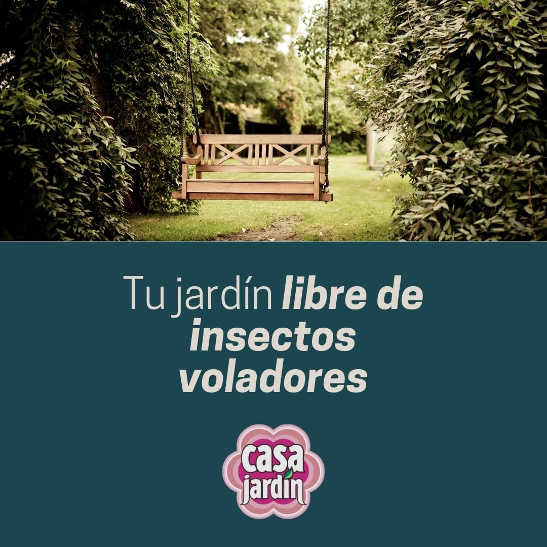 CASA JARDIN | Aerosol Insecticida | Indicado Espacios Abiertos o Semiabiertos | Barrera de Protección Durante 8 Horas | Contenido: 500 ml
