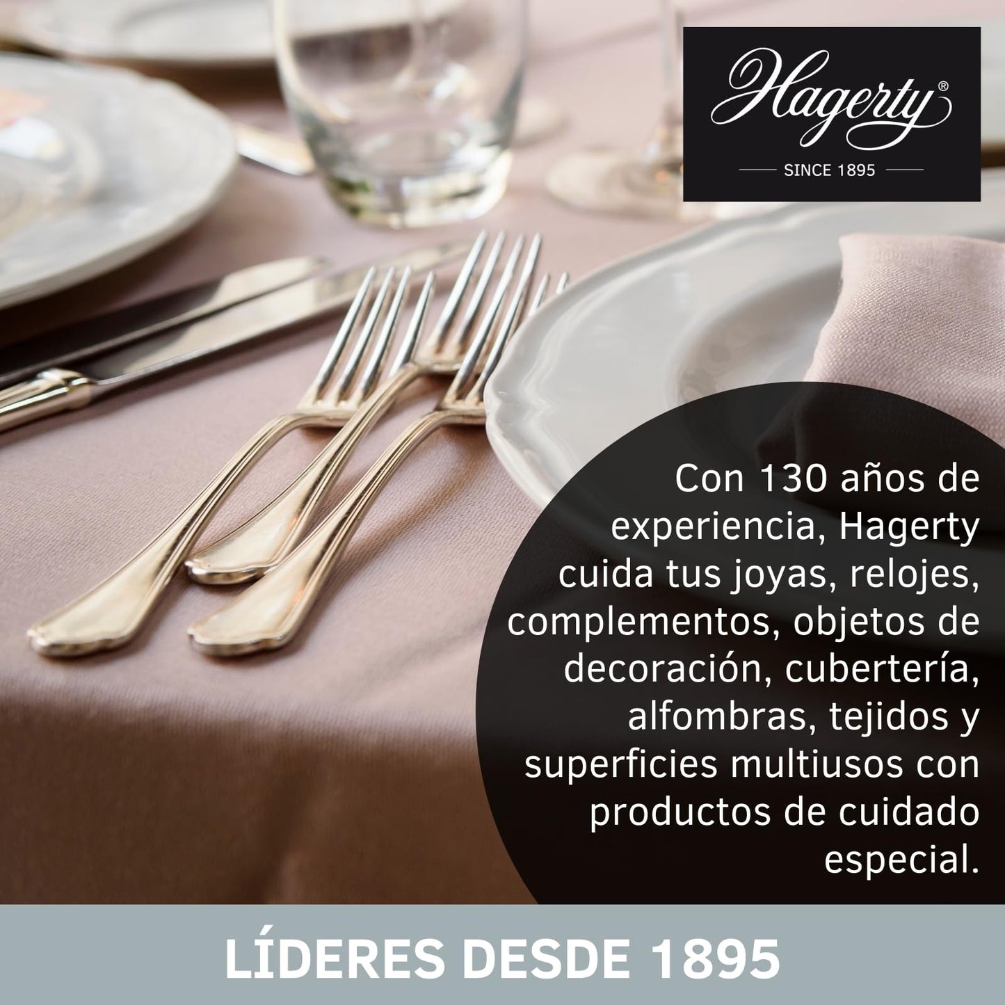 Hagerty Silver Care Silver 185g I Eficaz pasta de pulir plata y metales plateados con agentes antioxidantes I Para limpieza y cuidado de bandejas, fuentes o platos sin brillo I incluye una esponja