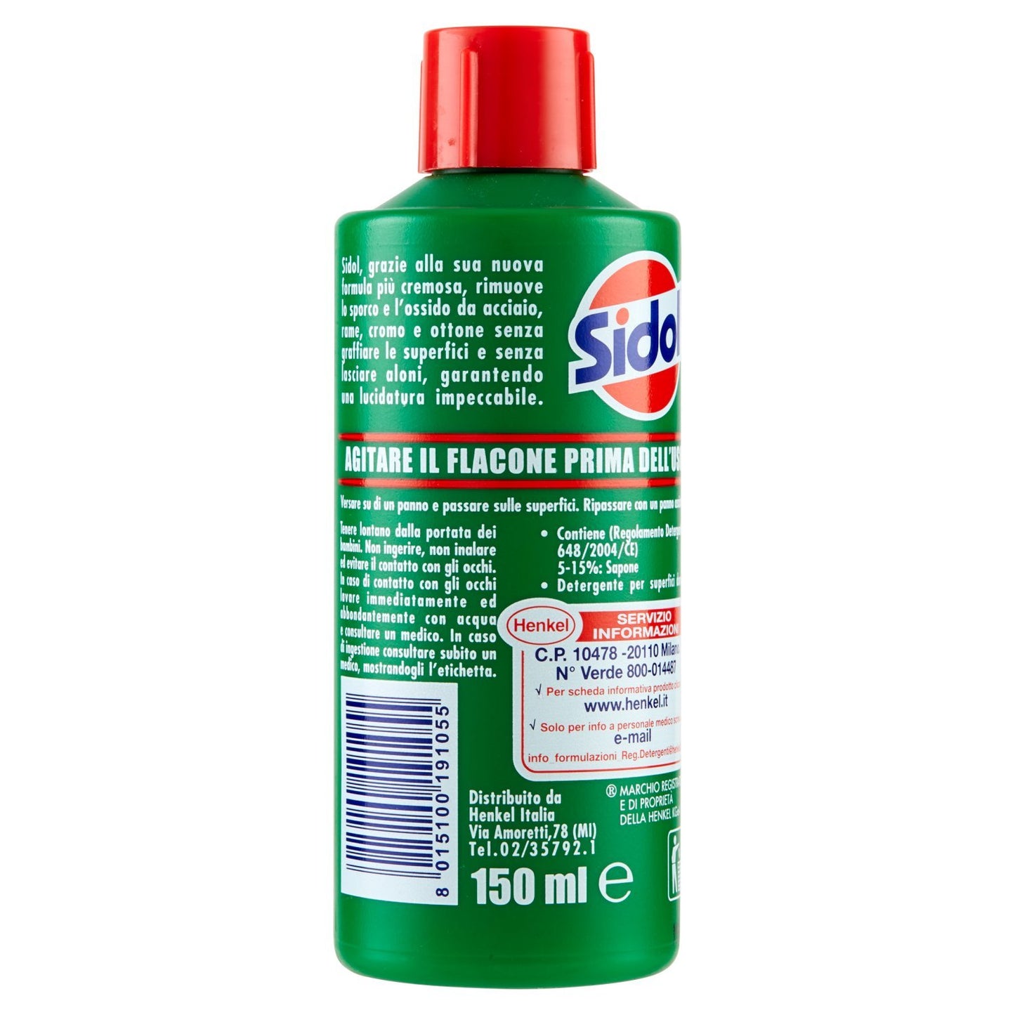 Sidol Brillante todos los metales sin arañazos, 150 ml