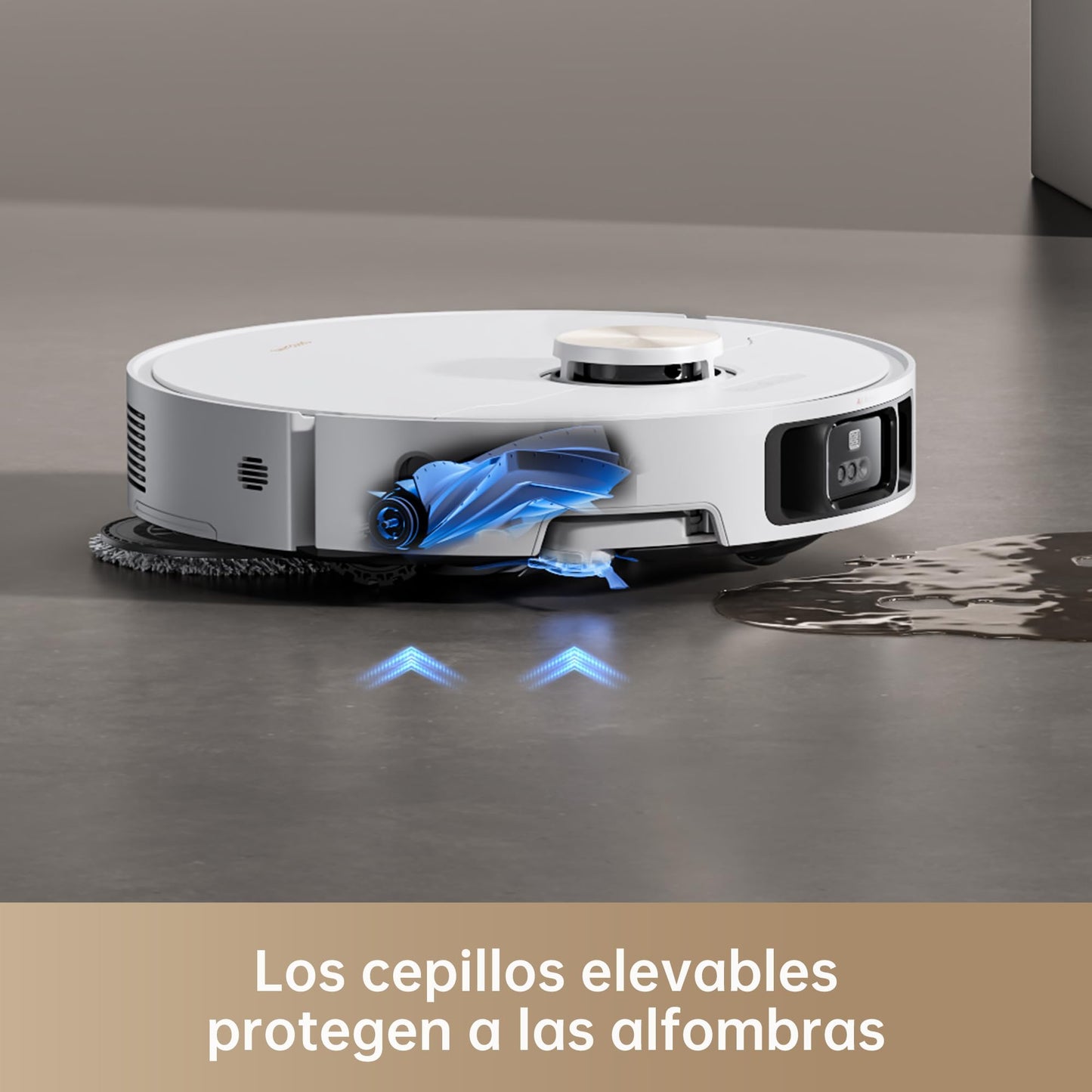 DREAME X40 Ultra Complete Robot Aspirador y Fregasuelos, 12000Pa Succión, Robot Aspirador con Mopa Extraíble y Elevable, 70℃ Mopa Autolimpiable, Cepillo Lateral y Extensible, Detección Suciedad