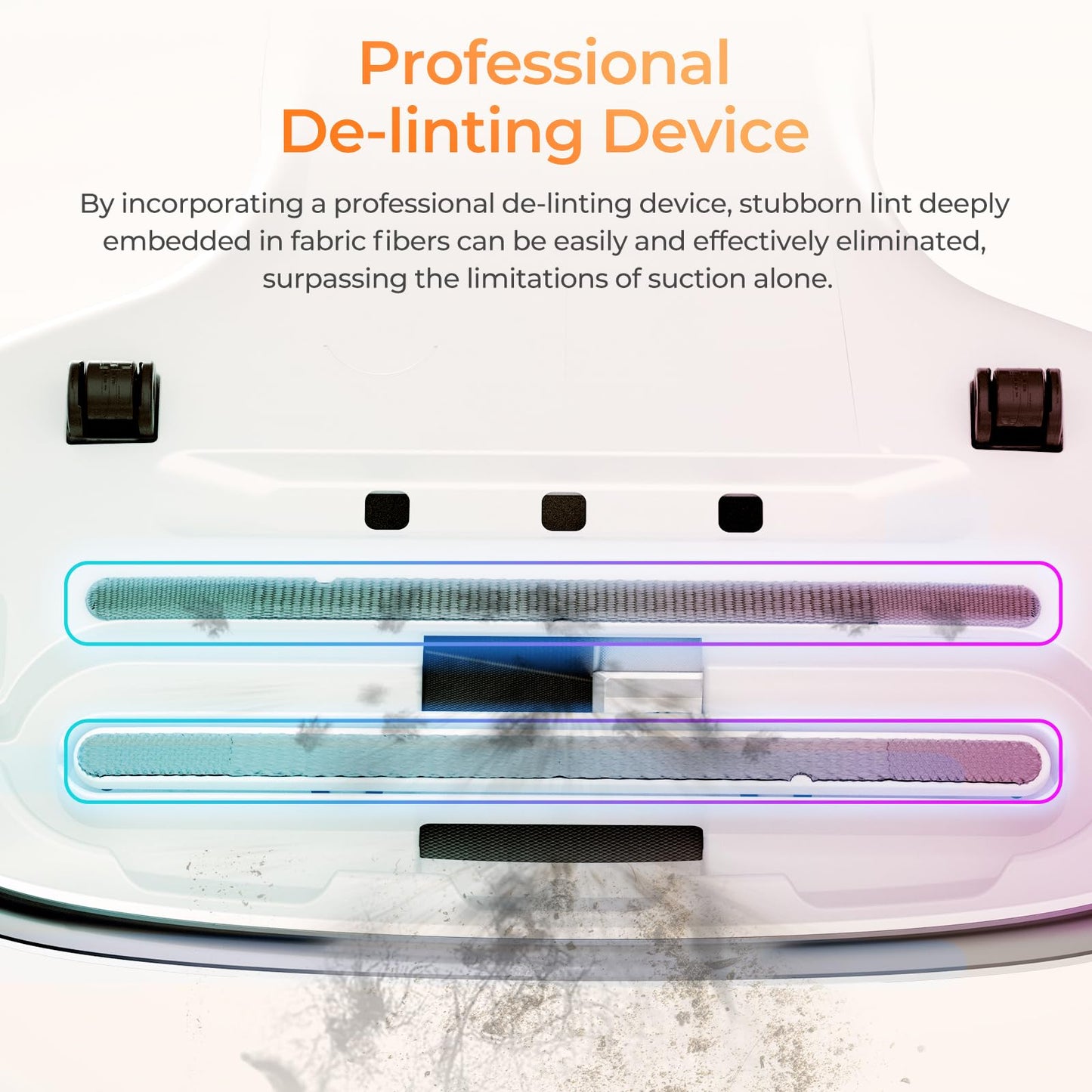 JIGOO S100 Aspirador de ácaros, Aspiradora Antiacaros para colchones con Sensor de ácaros, Pantalla LED, vibración, luz UV, ultrasonido, Elimina 99.9%, Especial Alergias, para Colchones y Sofás