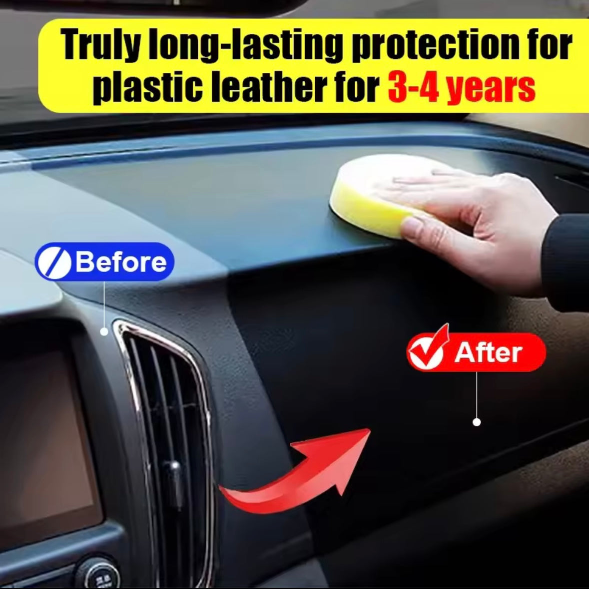 Restaurador de plástico para coche – Renueva y Protege el Interior y Exterior
