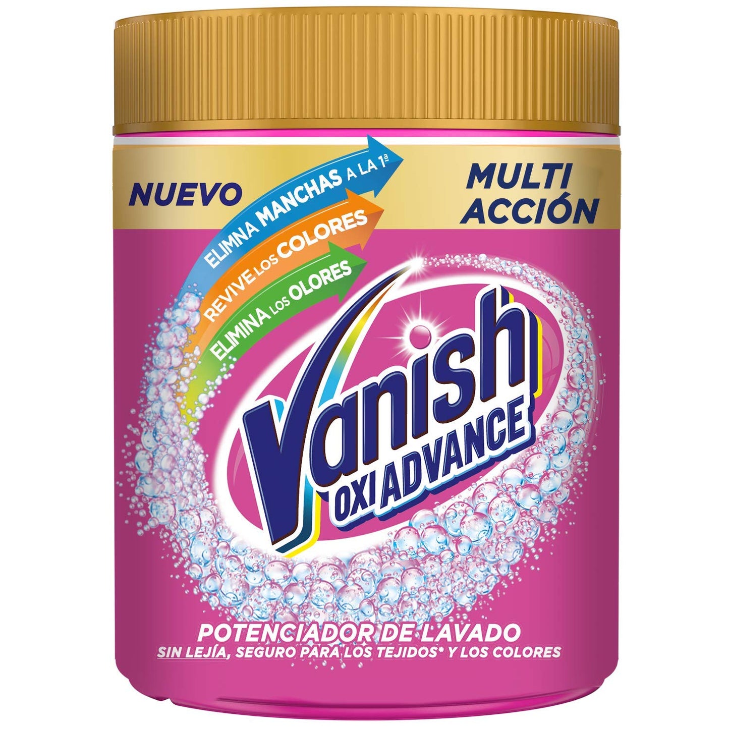 Vanish Oxi Action Multipoder - Quitamanchas multibeneficio para la ropa, En Polvo, Sin Lejía 400gr, El emabalaje puede variar