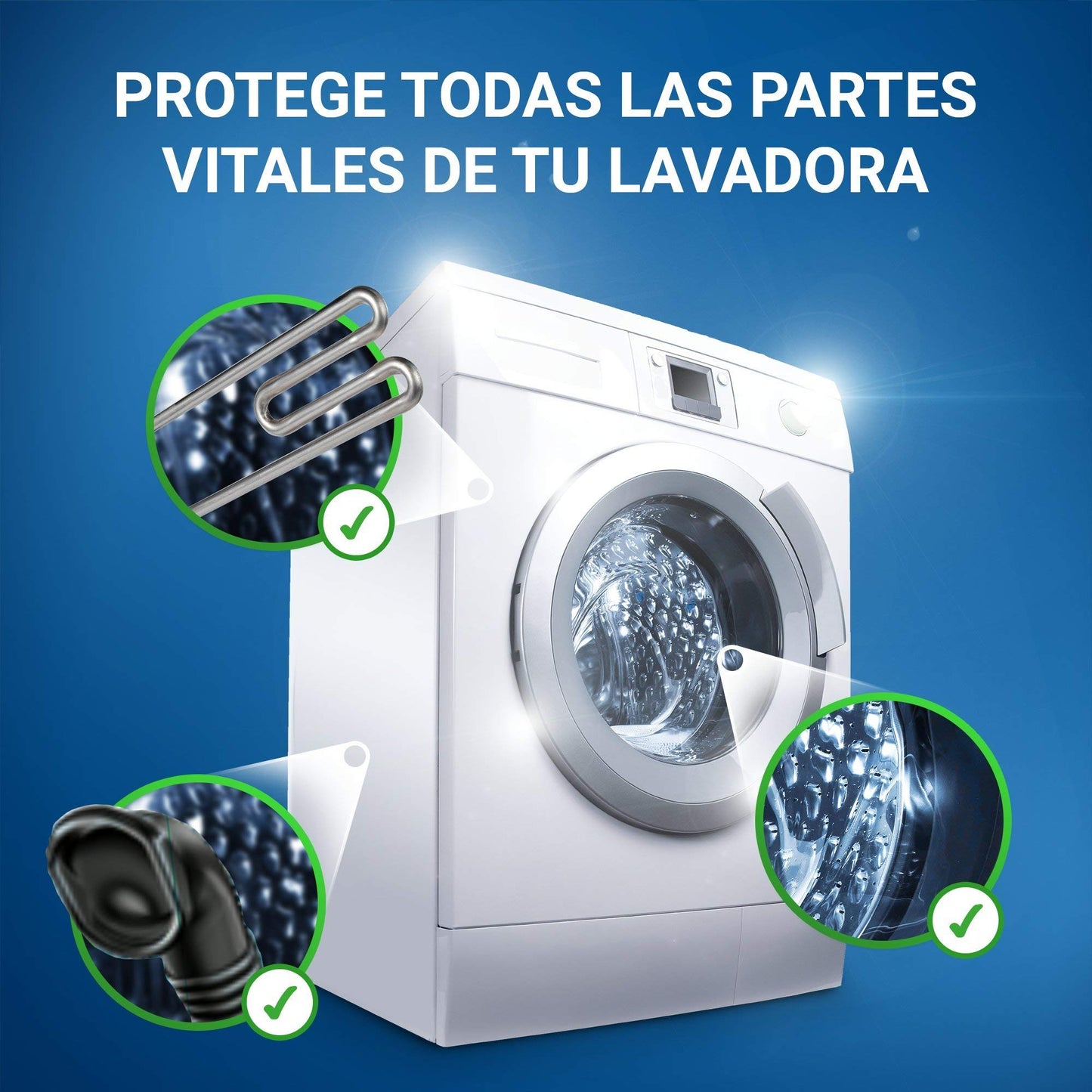 Calgon Powerball Pastillas - Antical para la Lavadora, Elimina Olores y Suciedad - 45