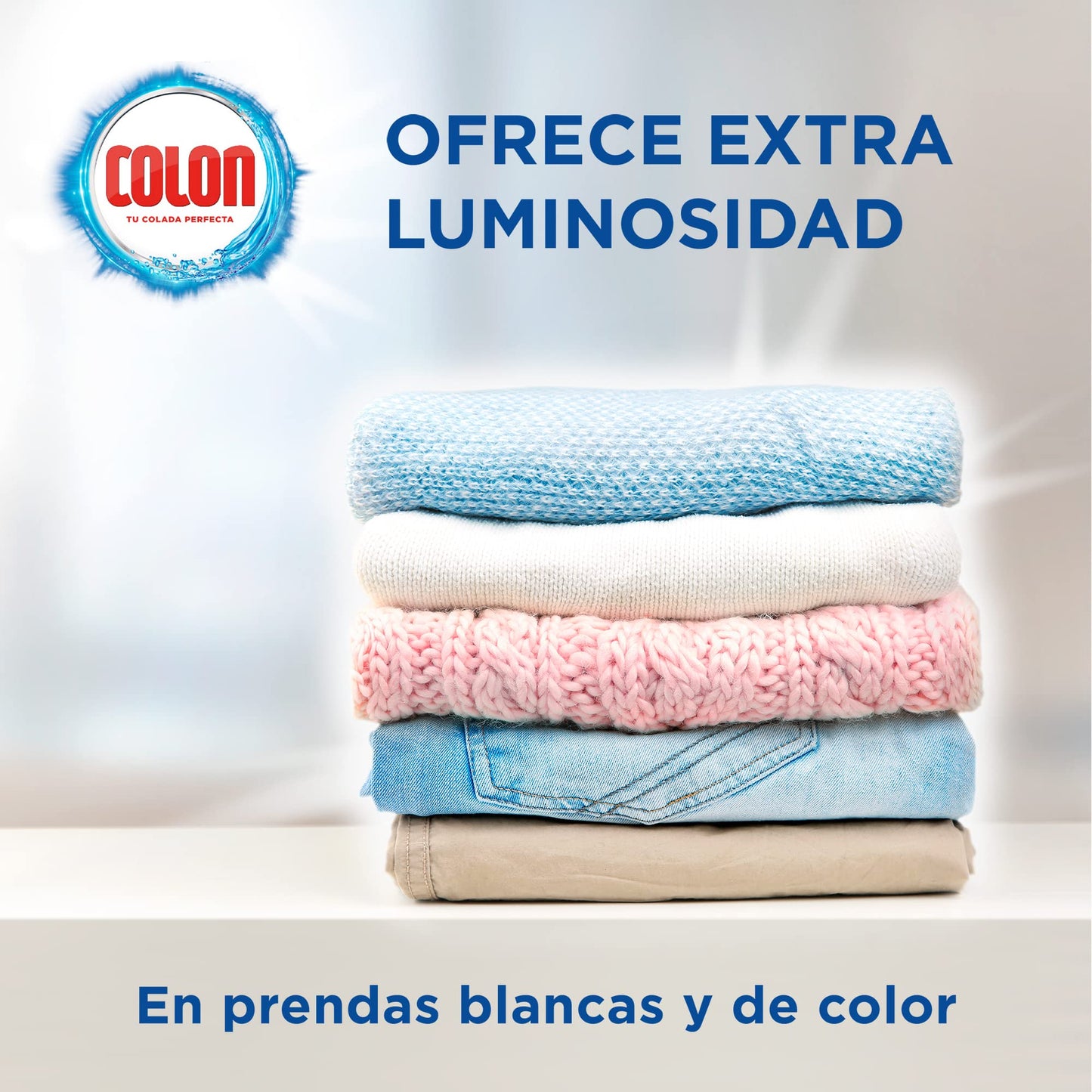Colon Gel Activo - Detergente para lavadora líquido, fórmula higiene, adecuado para ropa blanca y de color, formato gel - pack de 5, hasta 170 dosis