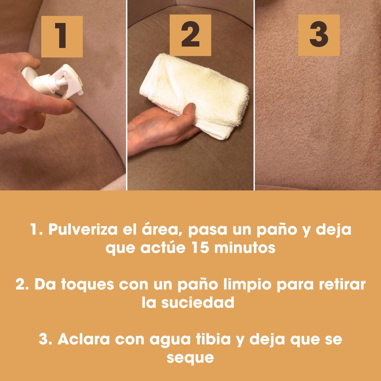 Spray limpiador de alfombras y tapicerías Furniture Clinic – Solución limpiadora para tejidos, textiles y alfombras – Quitamanchas – Limpiador natural de origen vegetal - 500 ml
