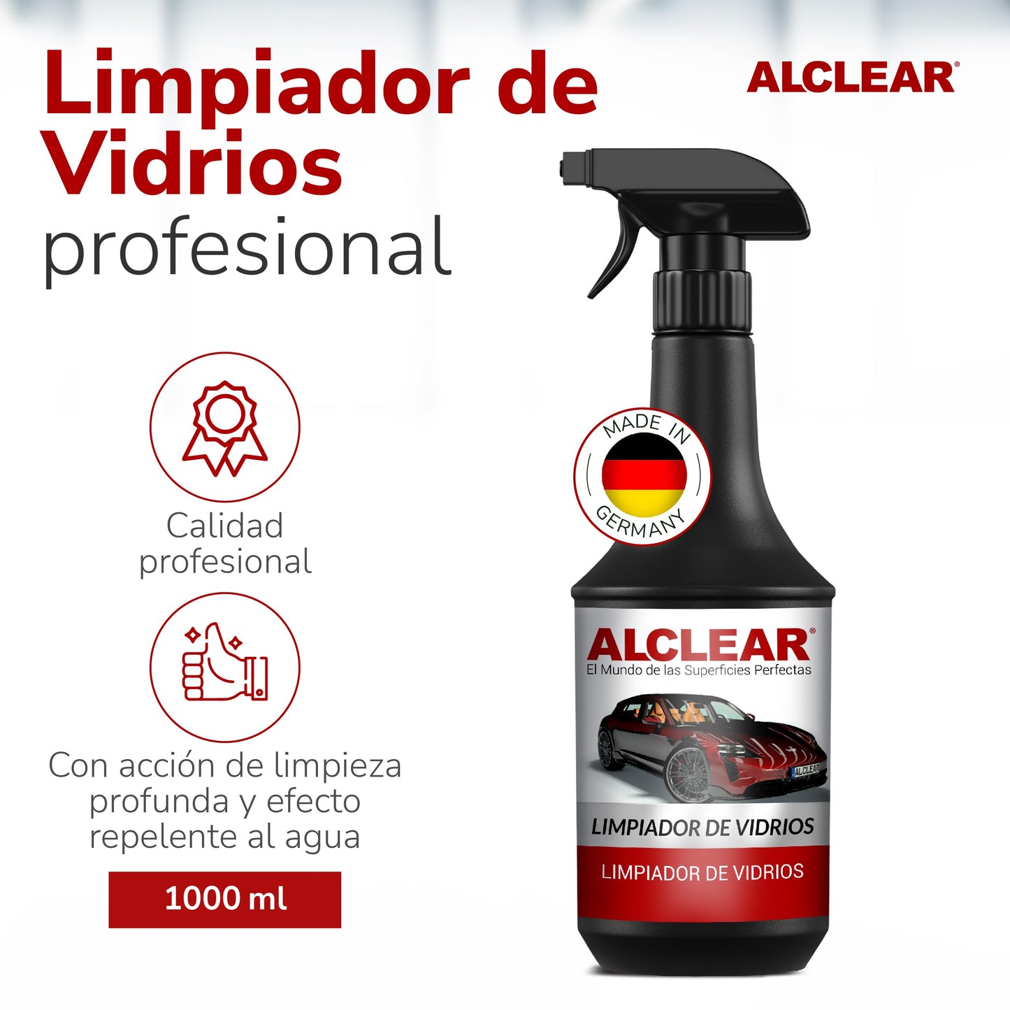 ALCLEAR 721GR Limpiacristales para coche, 1000 ml