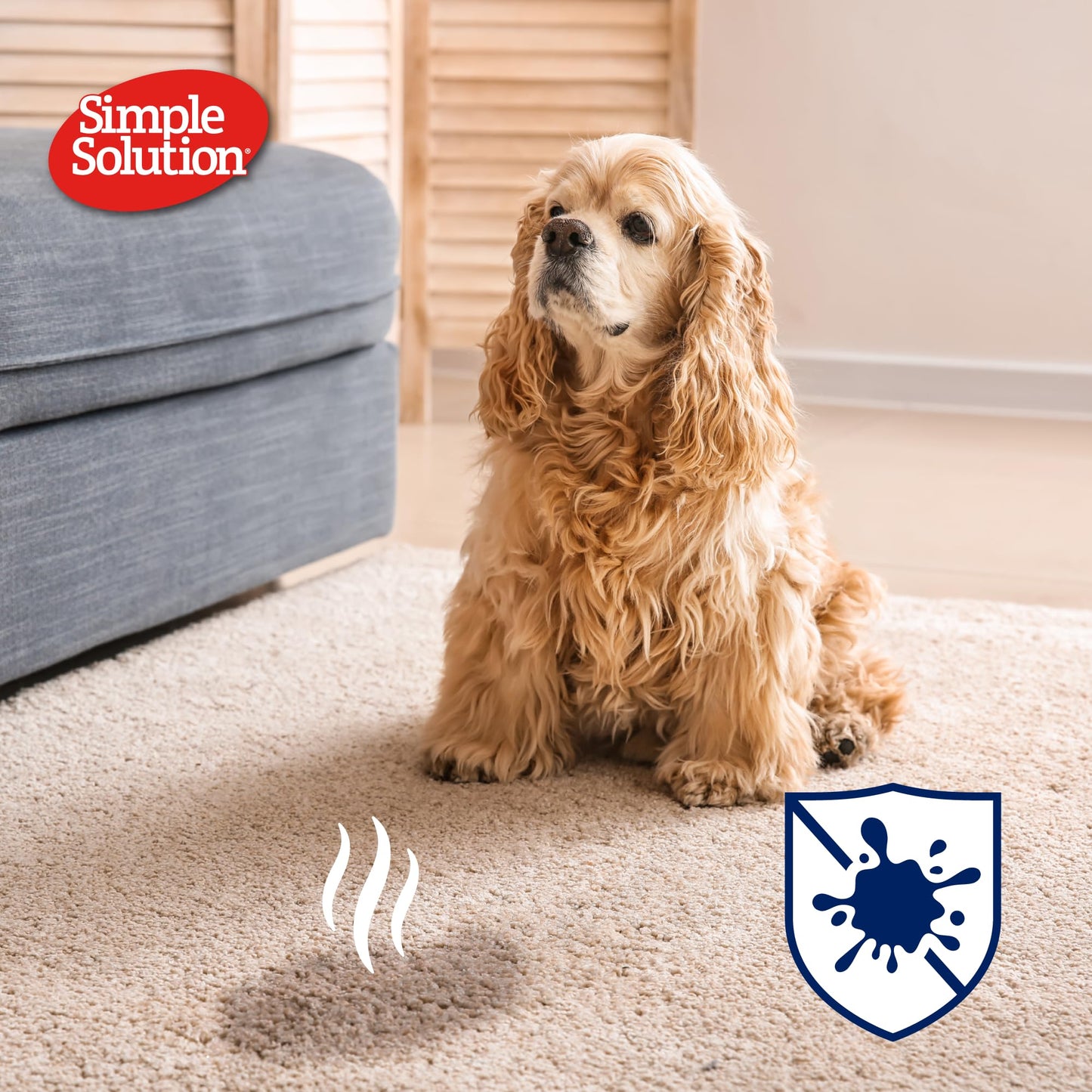 Simple Solution Limpiador Enzimático Destructor, Removedor de Manchas y Olores de Mascotas con Poder de Limpieza Pro-Bacterias, 1 L