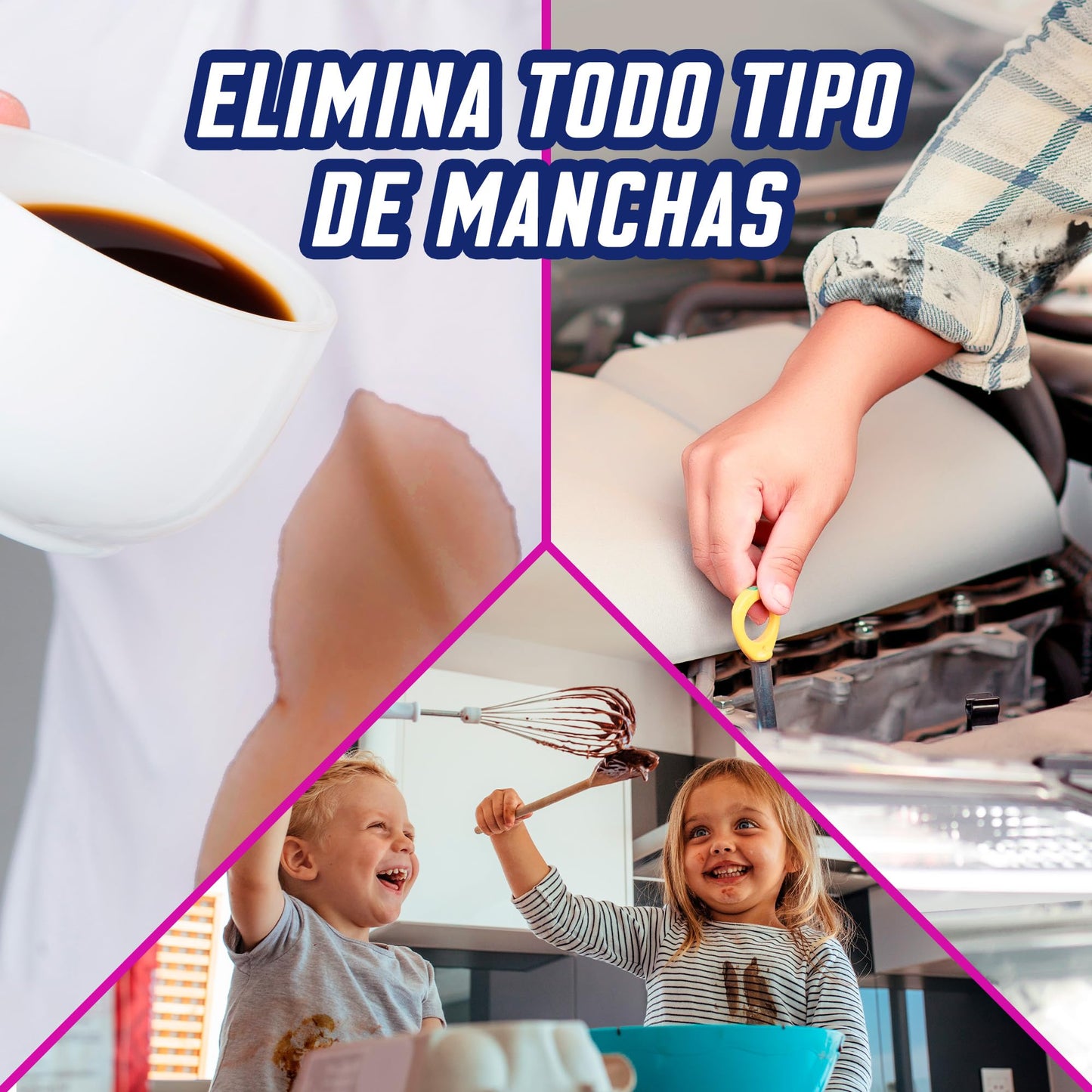 Vanish Oxi Action - Quitamanchas y Blanqueador para Ropa Blanca, en Polvo, Sin Lejía, 2.4 kg