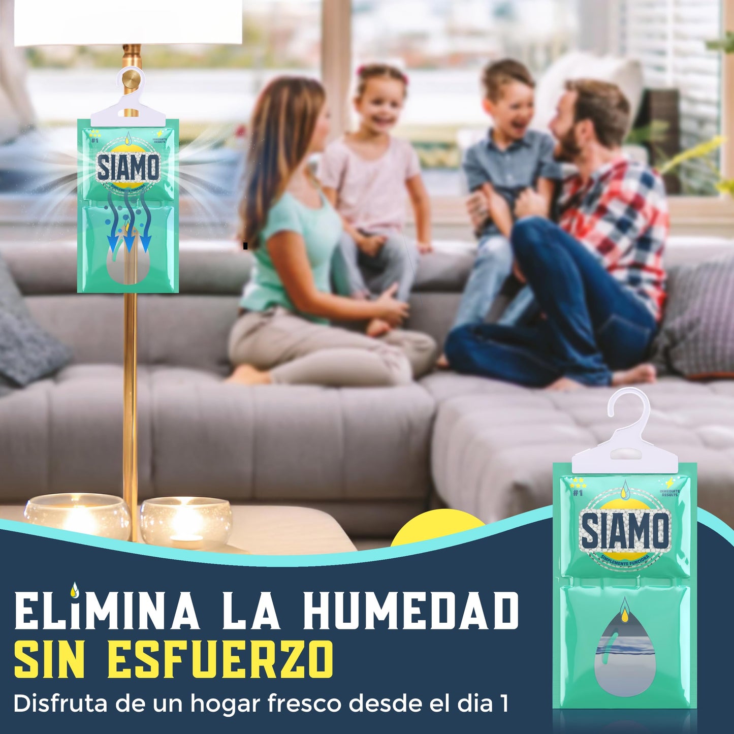 Pack x 5 Bolsas Antihumedad Deshumidificador Percha Colgante Para Armarios Garage Trasteros Autocaravanas #1 En Deshumidificadores Absorbentes De Humedad.Alta Absorción Elimina Humedad y Malos Olores